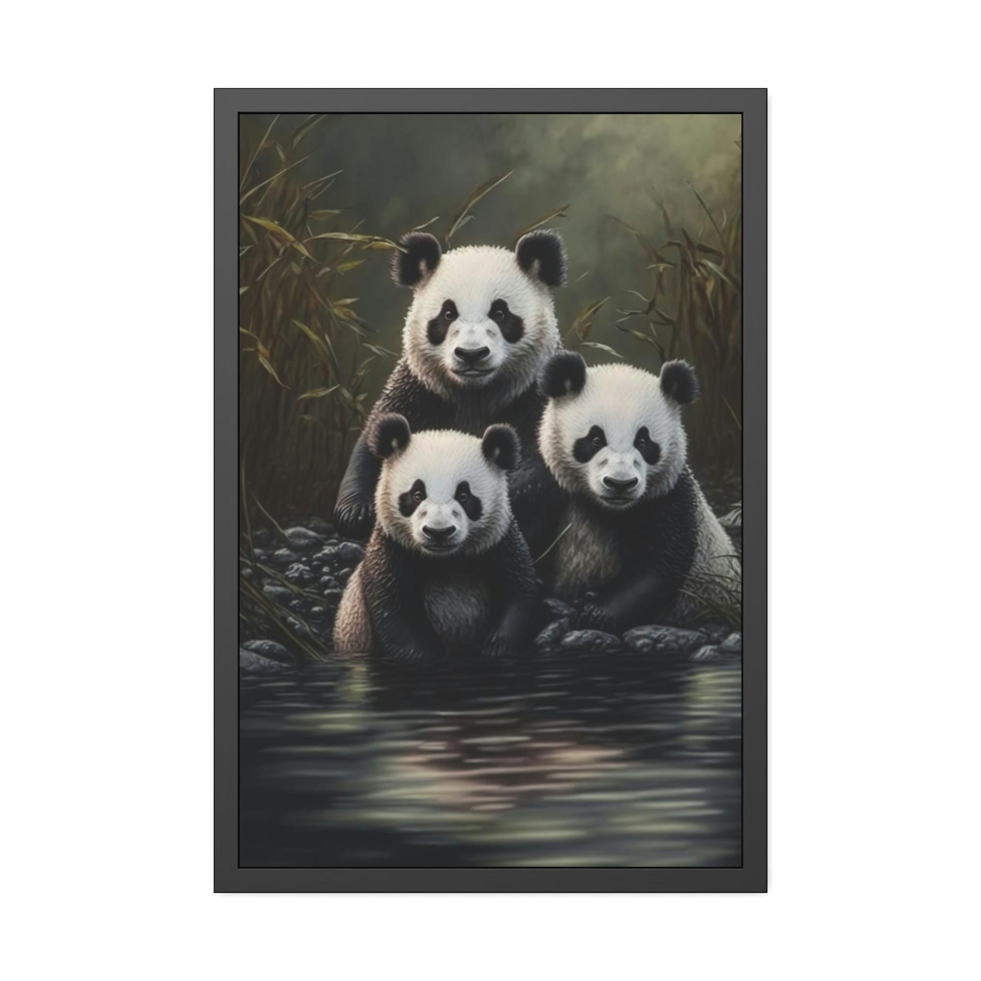 Pandas A Window to the World of Pandas: A Canvas That Captures their Spirit