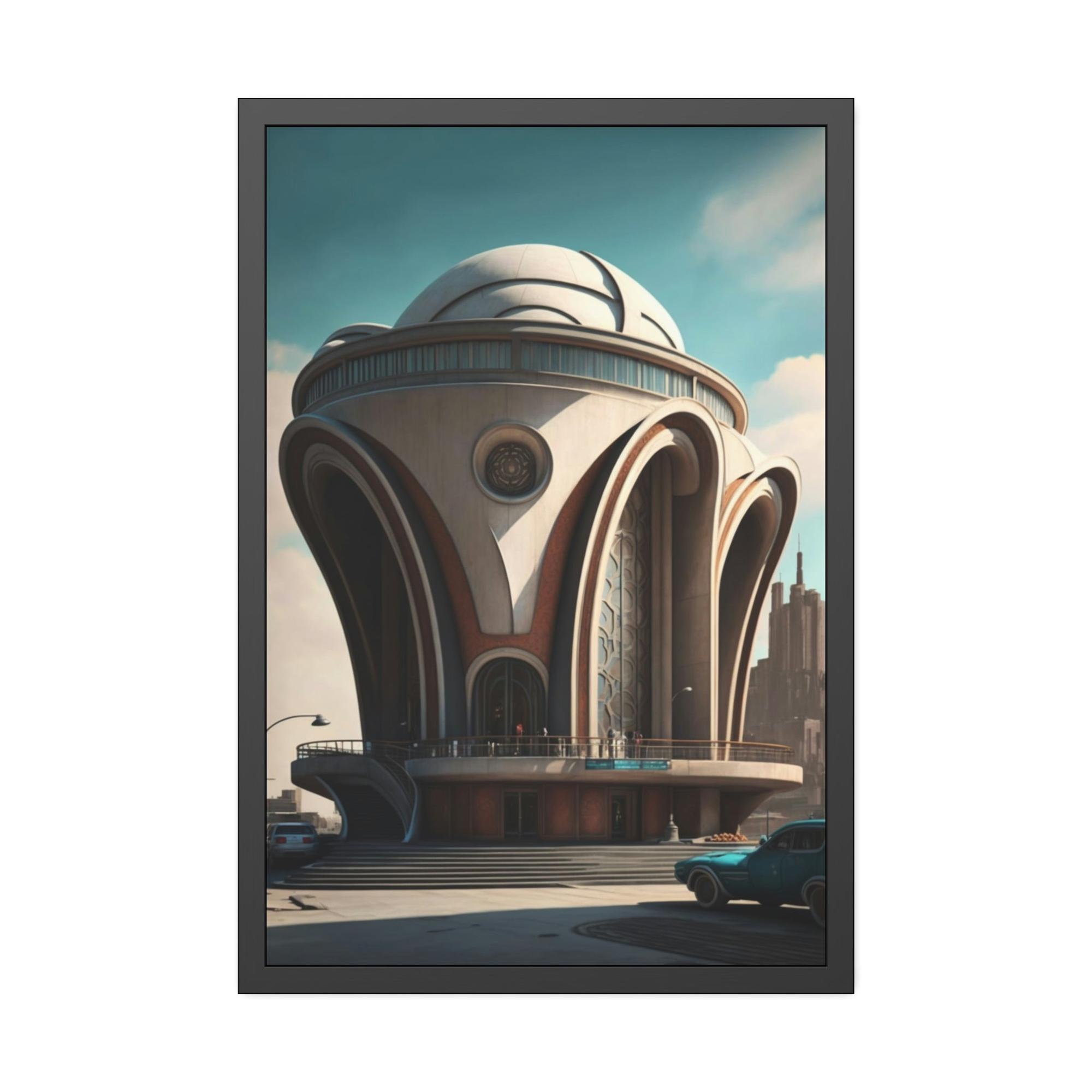 undefined Artistic Impressions: Canvas Print of Abstract Architecture