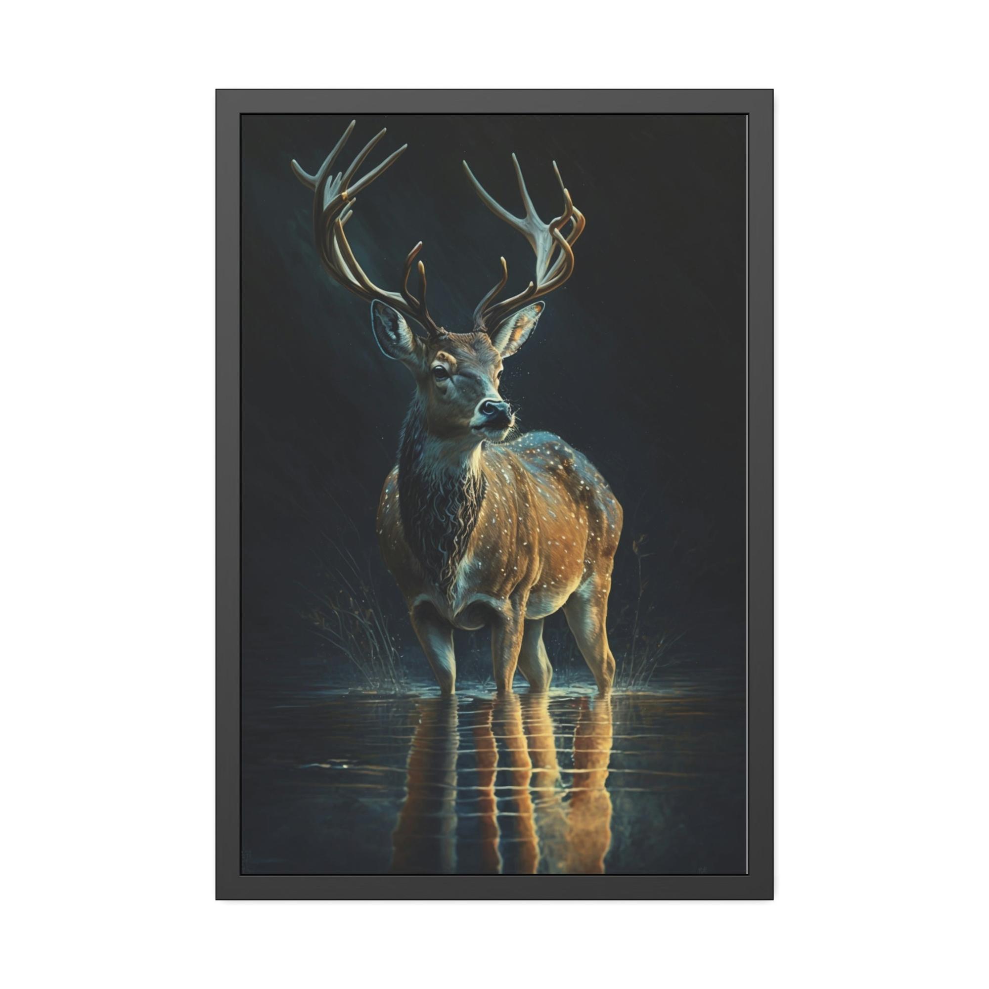 Deers The Grace of Deer: A Canvas Artistic Expression