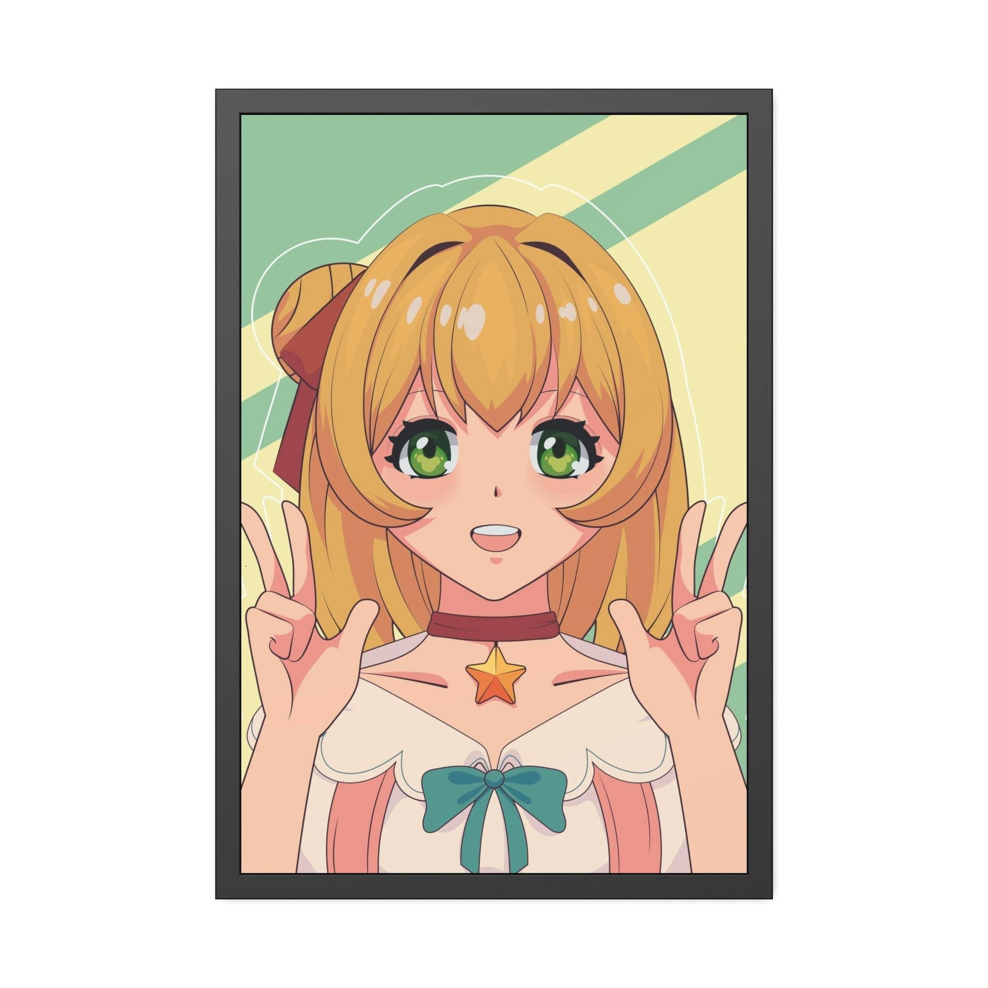 undefined Anime Fanatic: Framed Canvas Art with a Collection of Your Favorite Anime Characters
