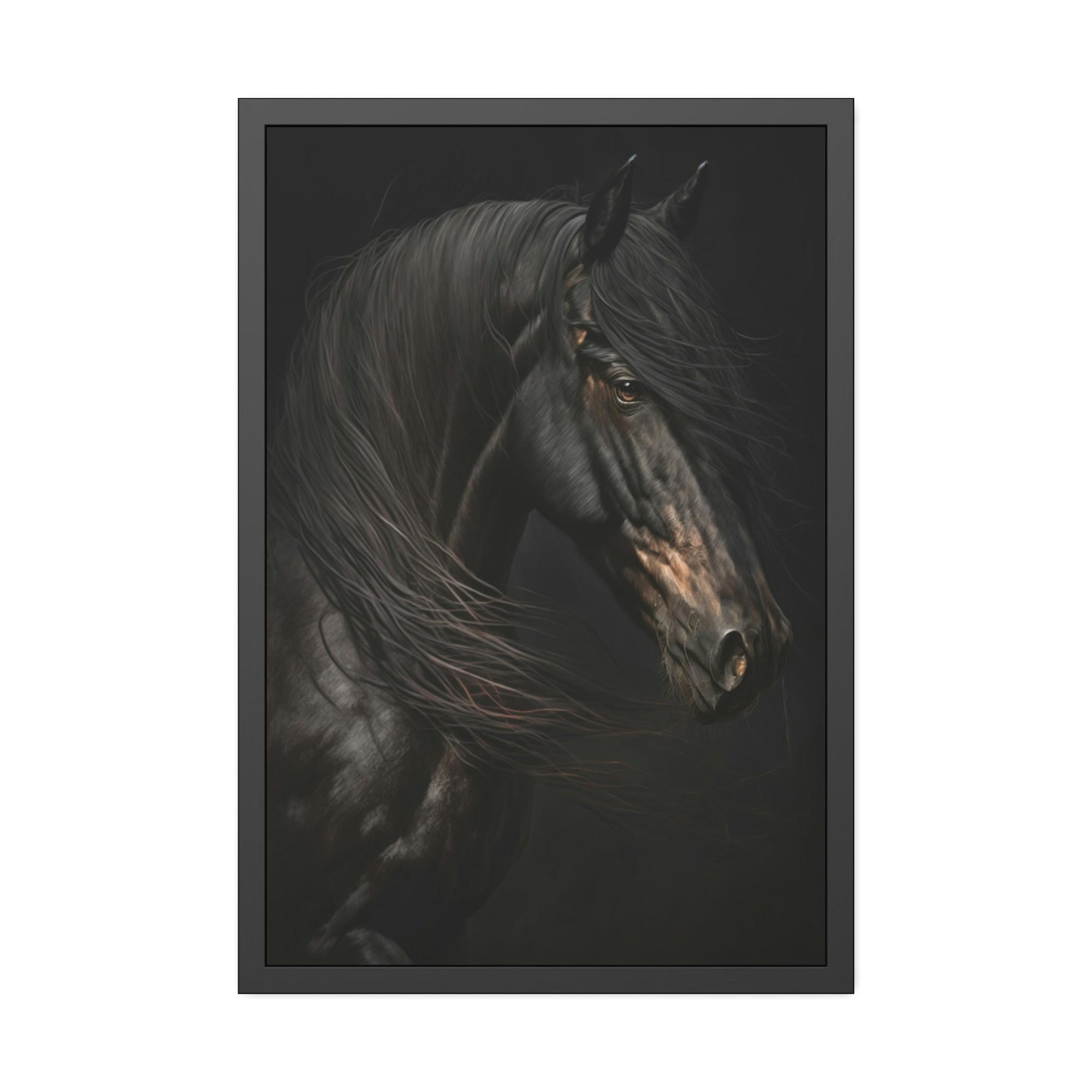 Horses Horse Serenity: A Canvas Equine Calm