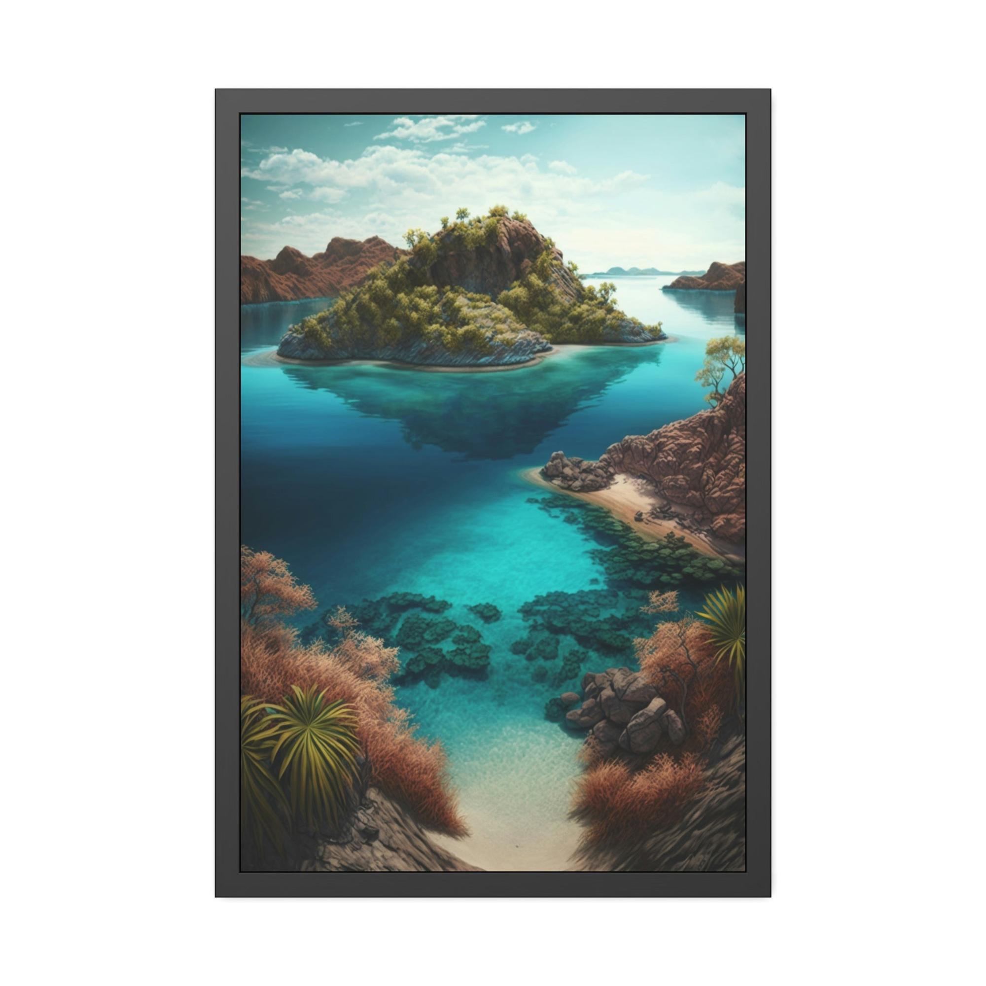 Tropical Tropical Paradise: A Vibrant and Lush Canvas Print