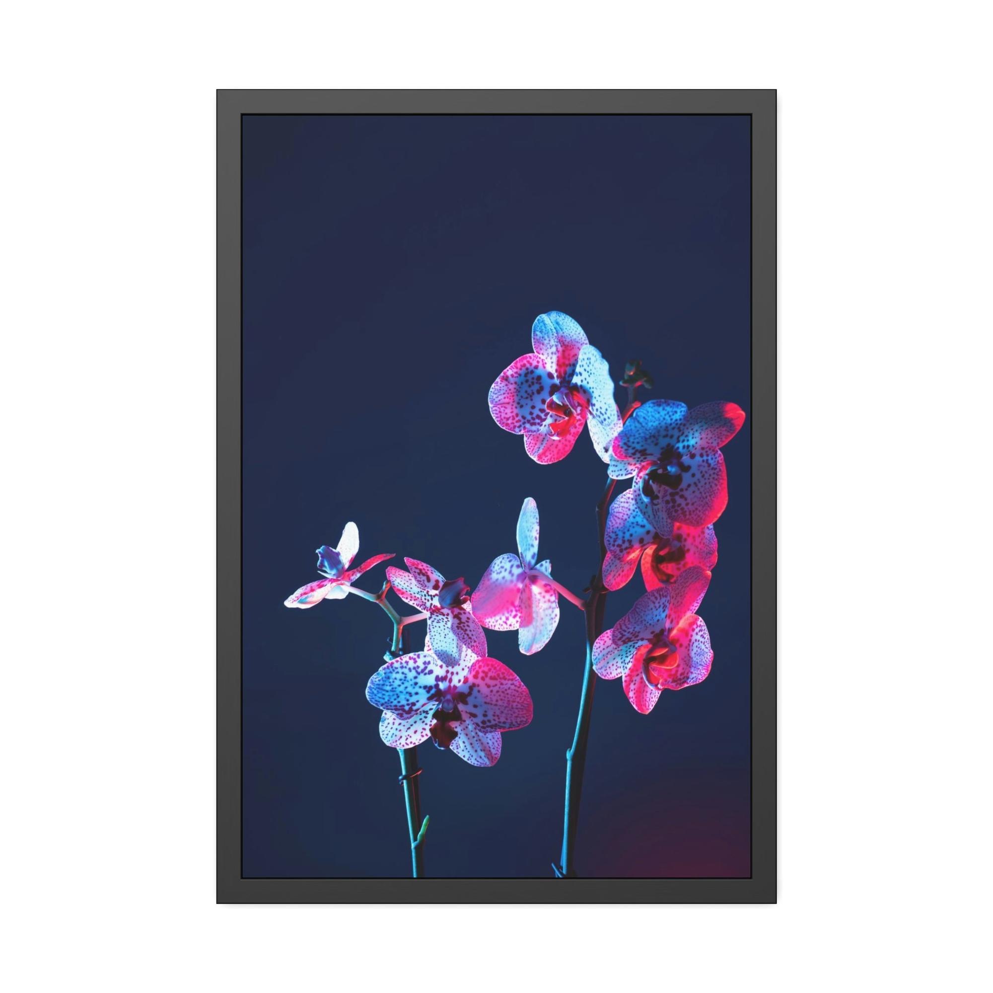 For Bedroom Abstract Energy: Framed Poster on Canvas with Vibrant Colors for Artistic Bedroom