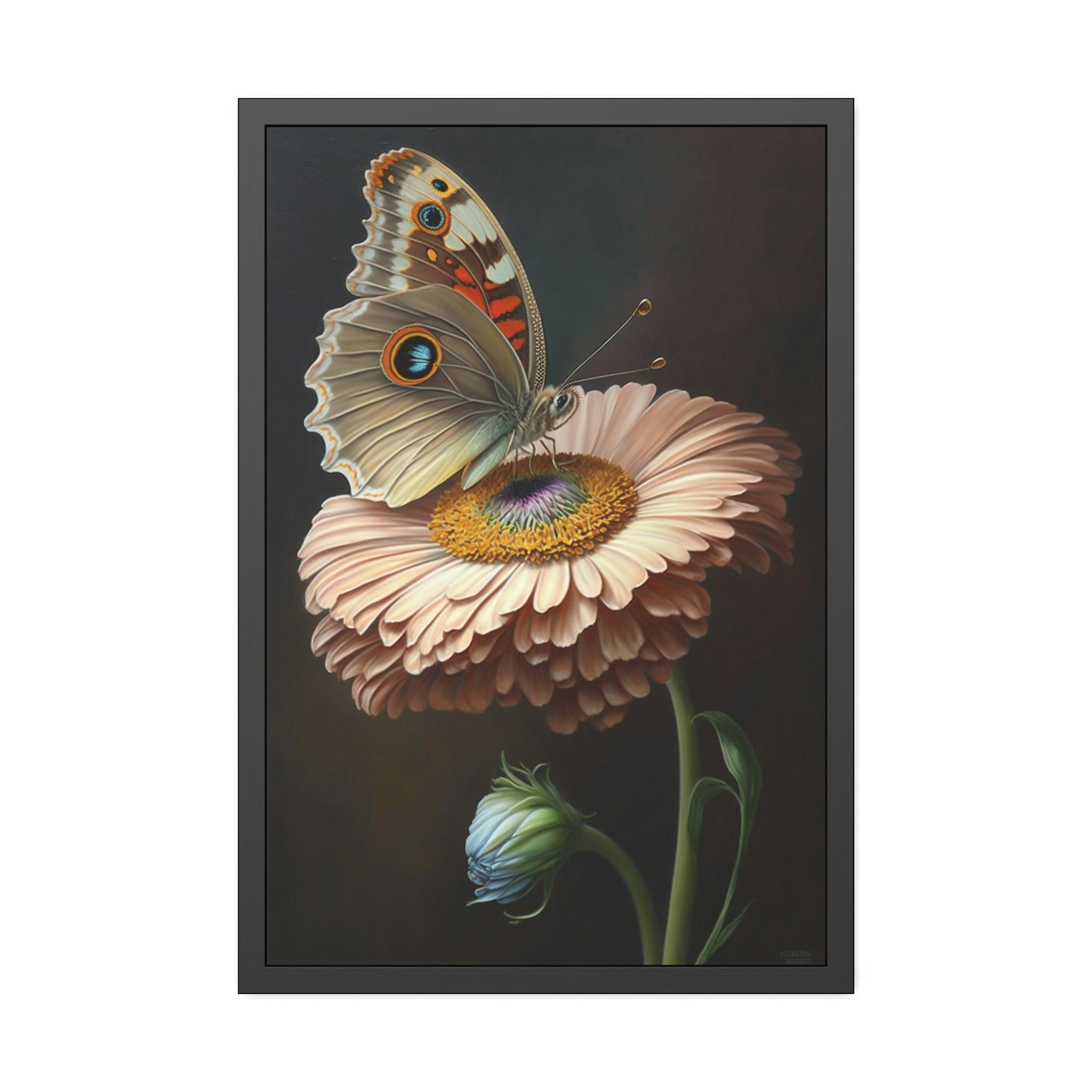 undefined Butterfly's Journey: Poster & Canvas Wall Art Print of One Insect's Flight