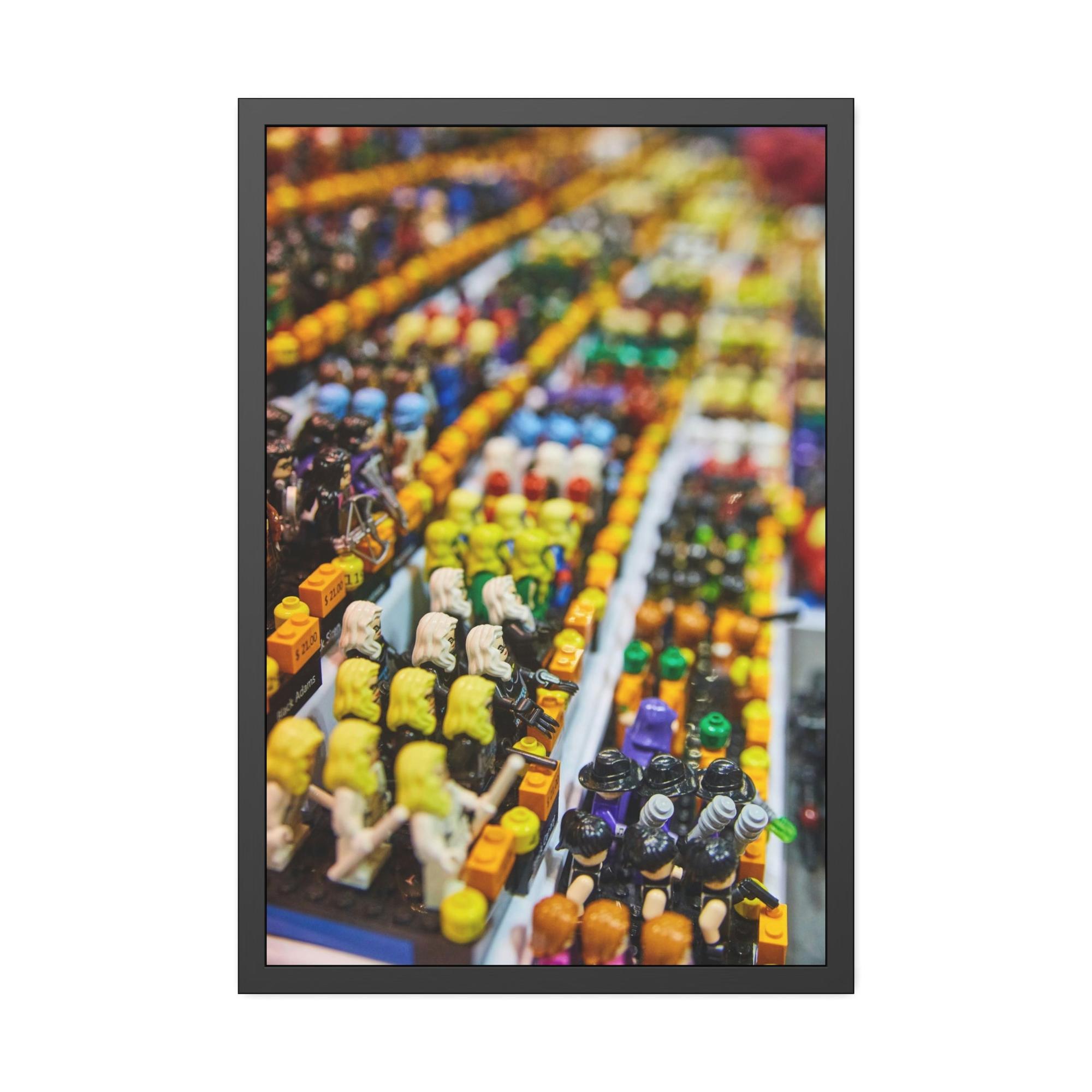 Lego Lego Adventures: Framed Canvas and Print of Lego Themed Worlds