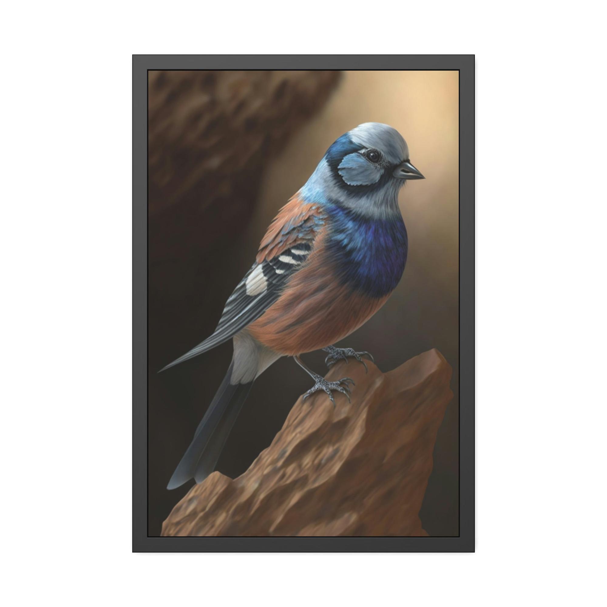 undefined The Rainbow of Feathers: A Print on Canvas & Poster of Birds with Vivid Colors
