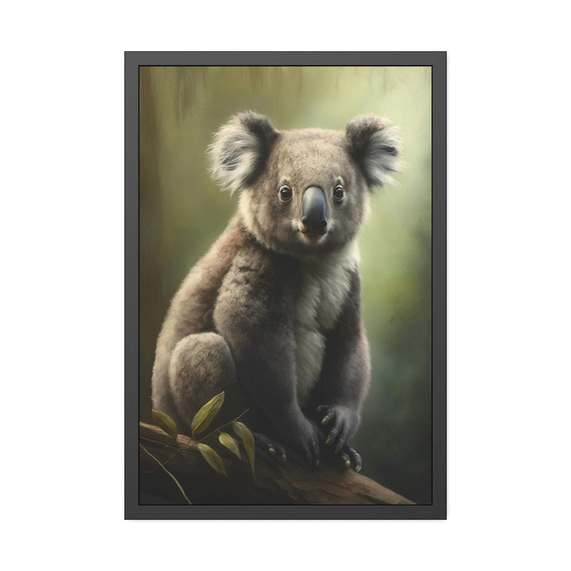 undefined Koala Love: A Whimsical and Colorful Painting on Canvas