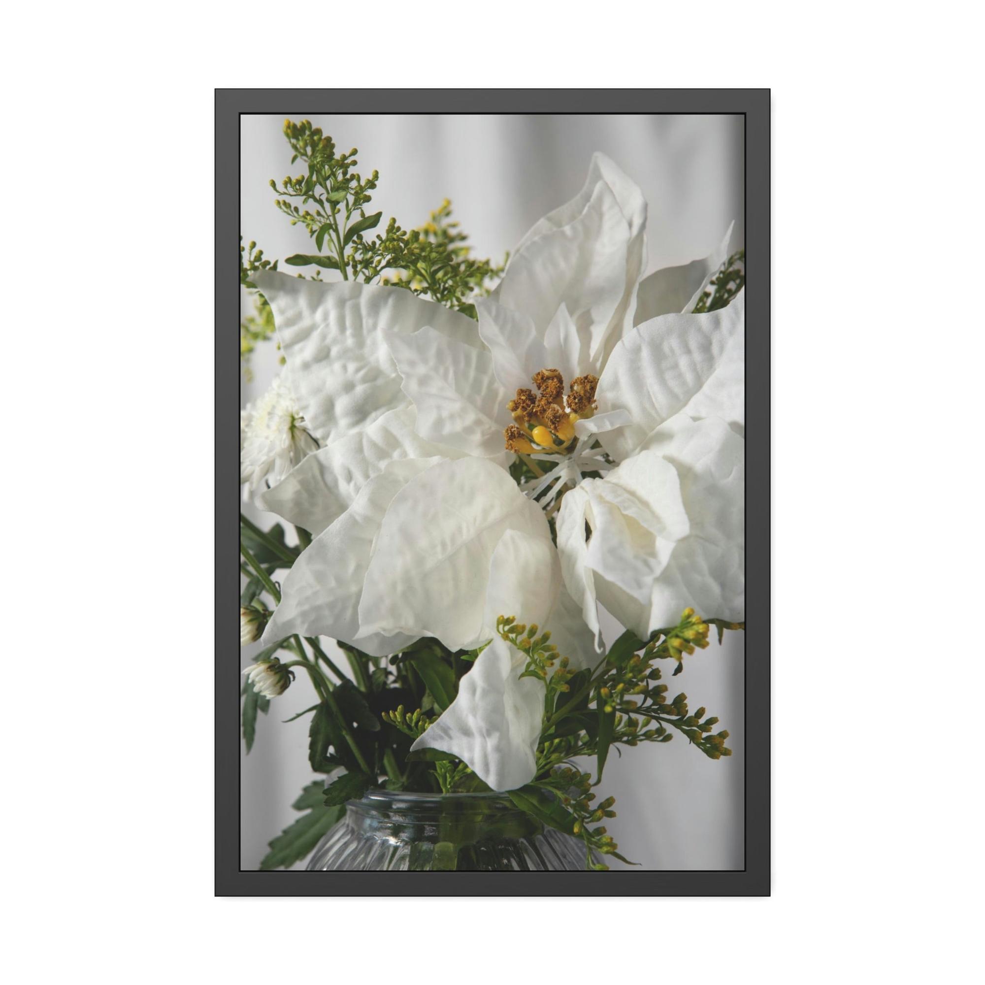 Poinsenttias The Beauty of Poinsenttias: A Winter Wonderland on Canvas