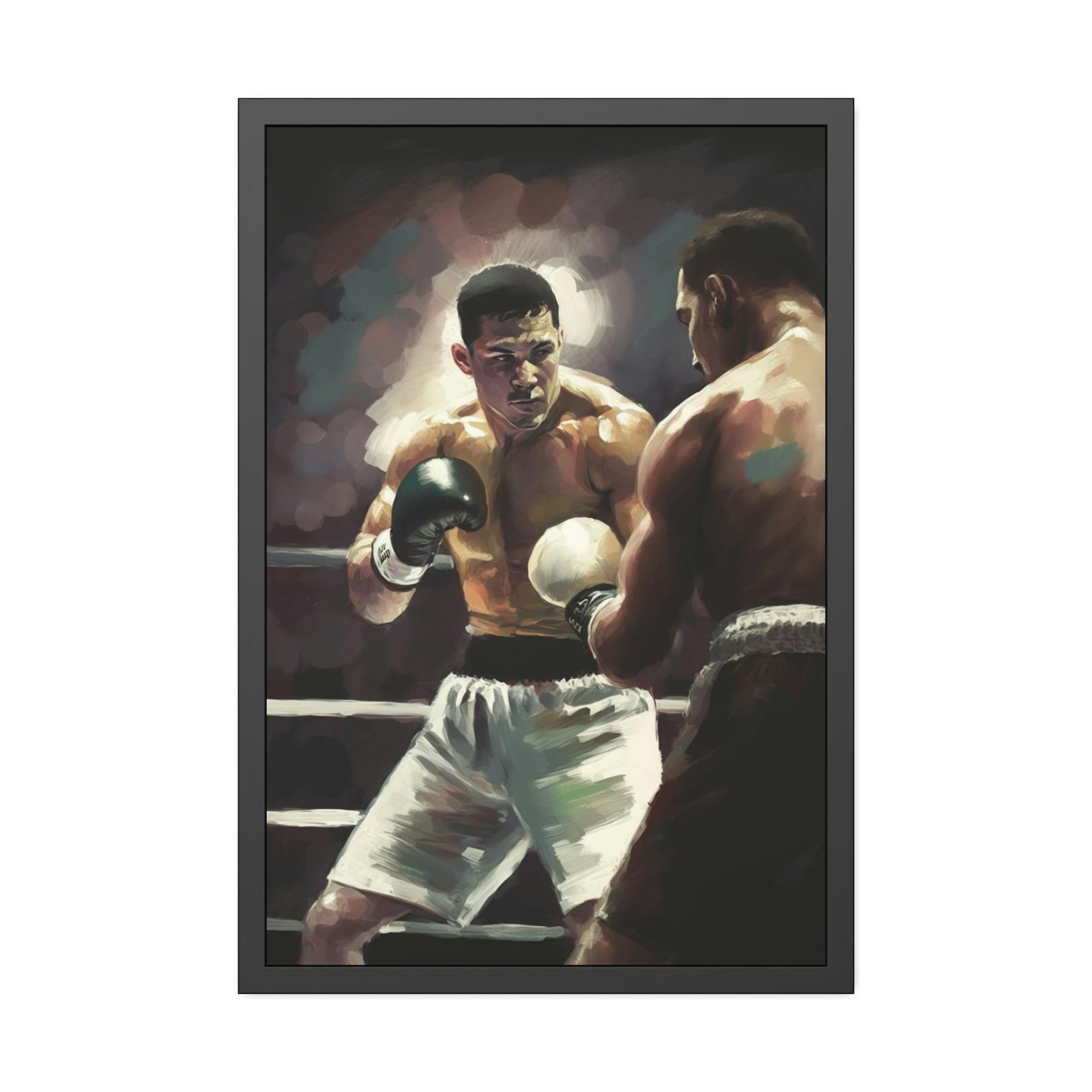 undefined Boxing Knockout: Wall Art and Print on Canvas with Thrilling Boxing Art