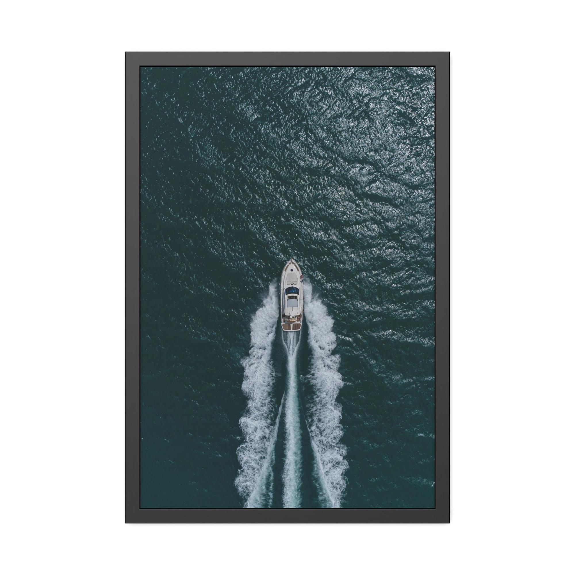 Boats Modern Boat Art: Contemporary Print on Canvas