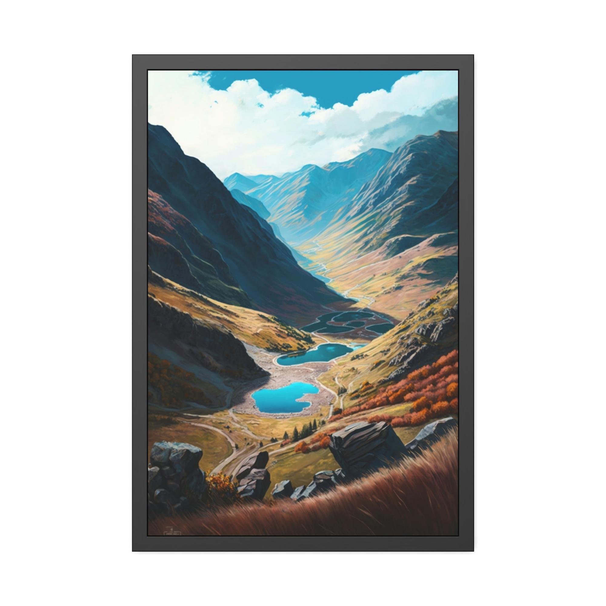 Valleys The Enchanting Valley: High-quality Wall Art and Canvas Print