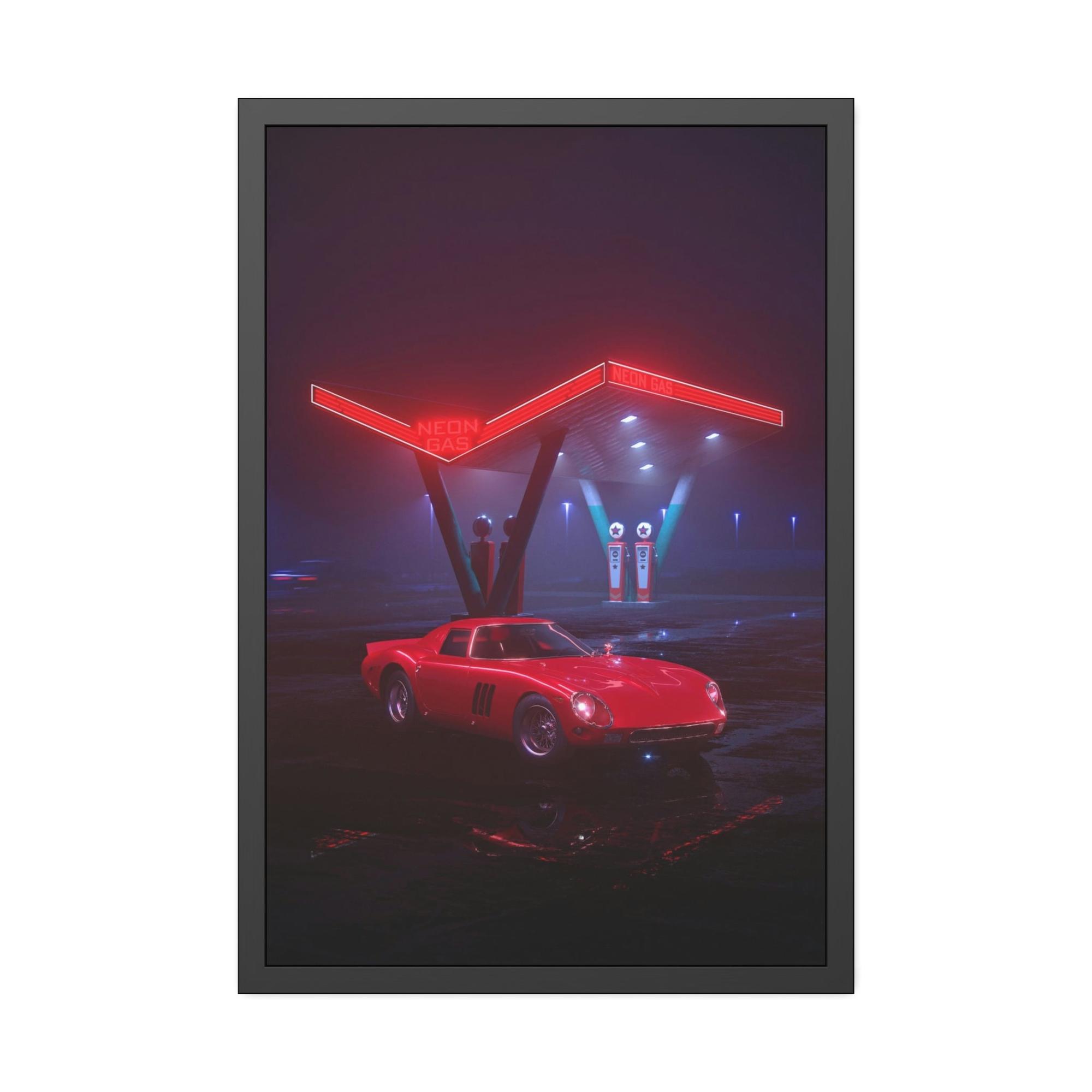 Corvette The Beauty of a Corvette on Natural Canvas & Poster: A Masterpiece Art Piece