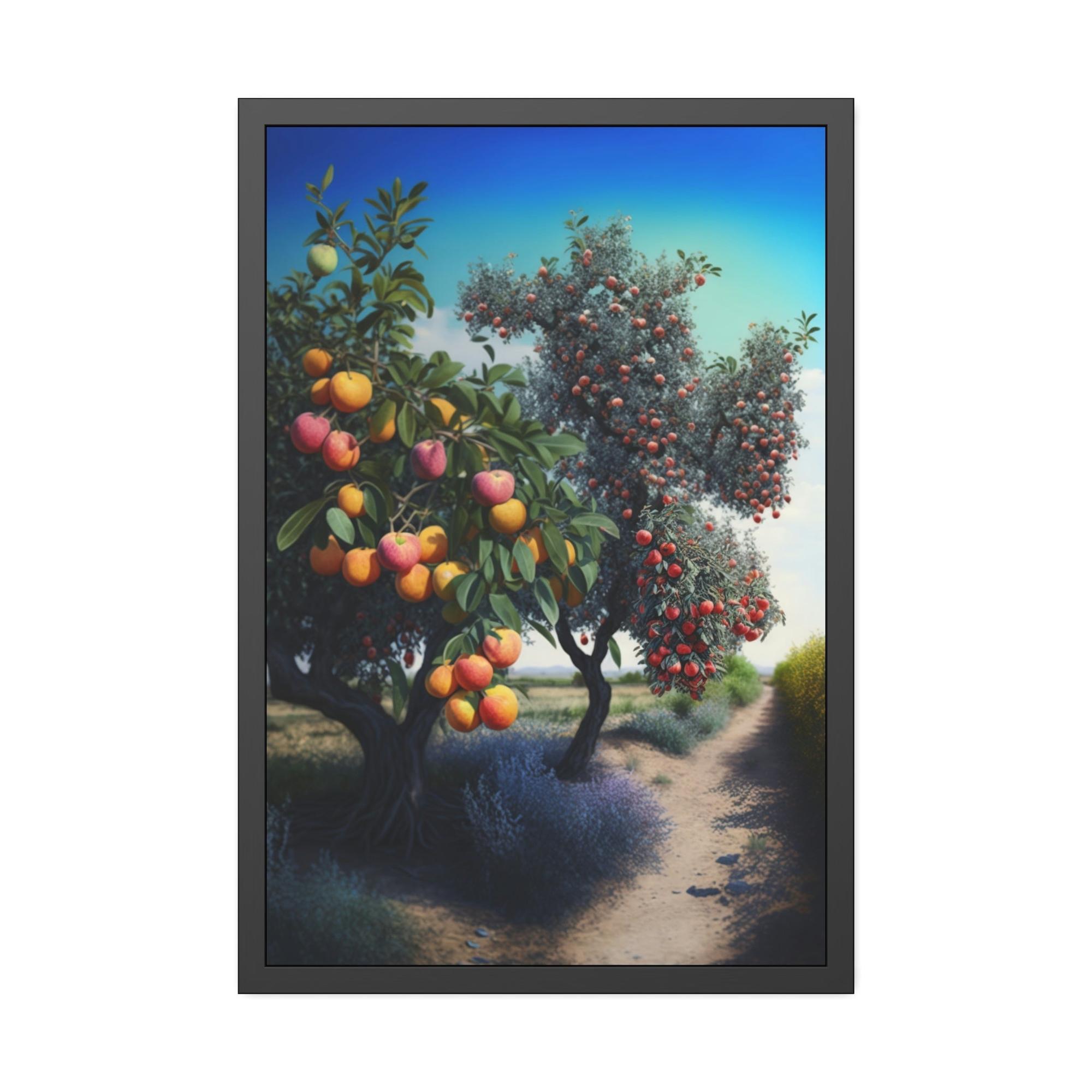 Fruit Trees Fruitful Scenery: Fruit Trees Canvas & Poster Print