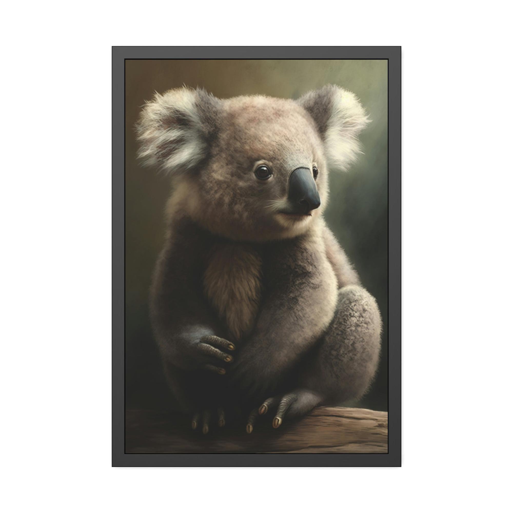 Koalas A Koala's Serenity: A Calming Painting on Canvas