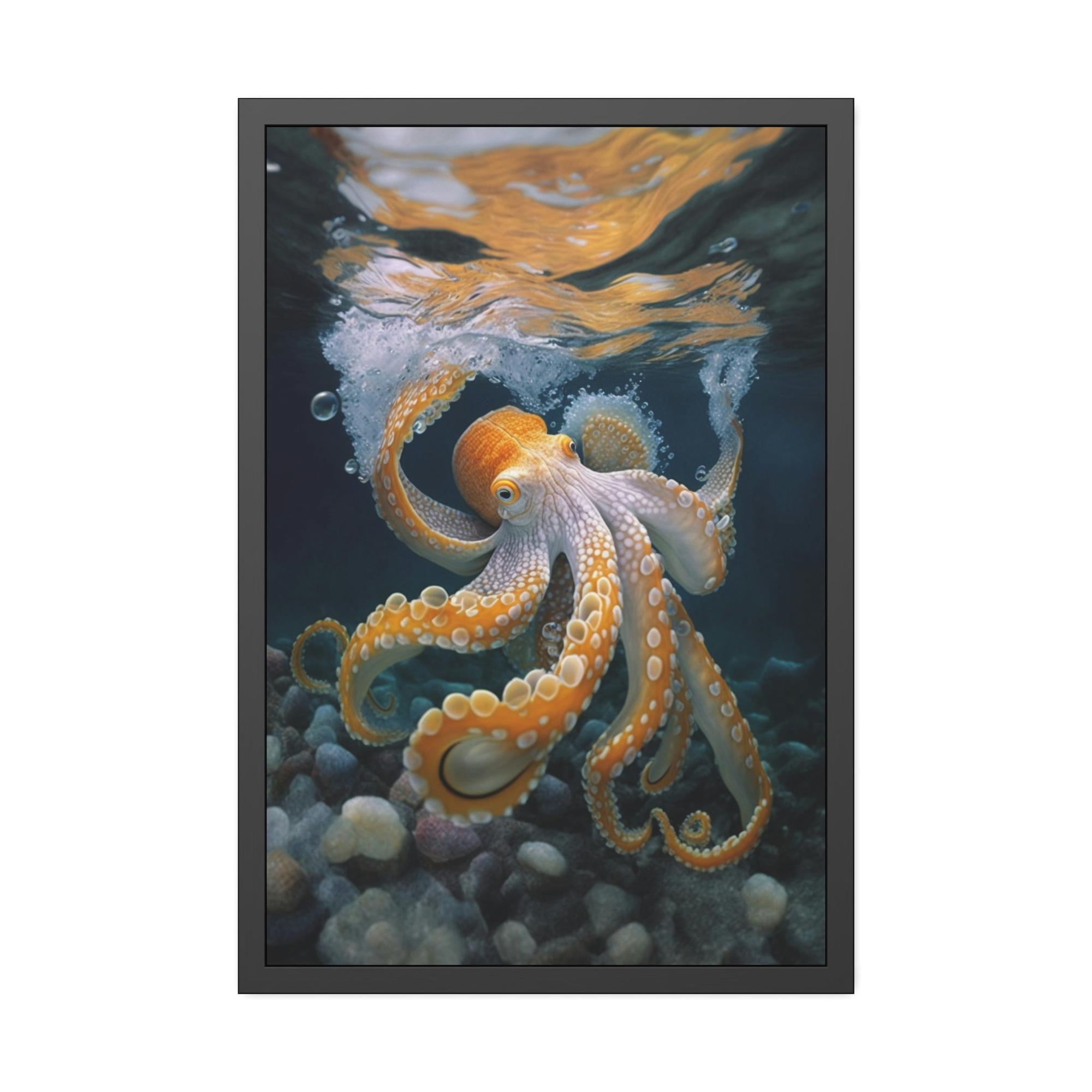 Octopuses Octopus Wonderland: A Dreamy and Surreal Painting on Canvas
