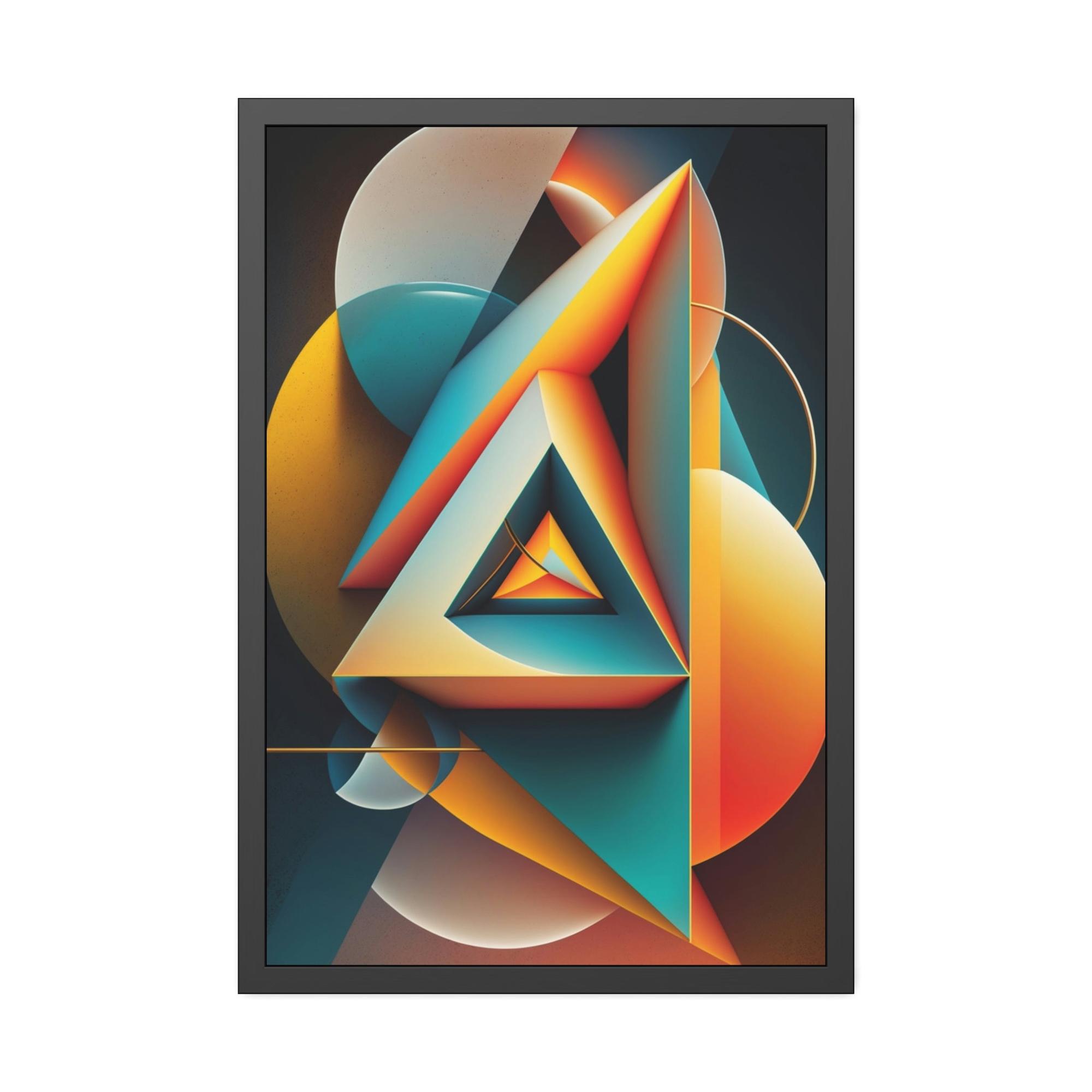Geometric Bold Geometric Print: Canvas Art That Commands Attention