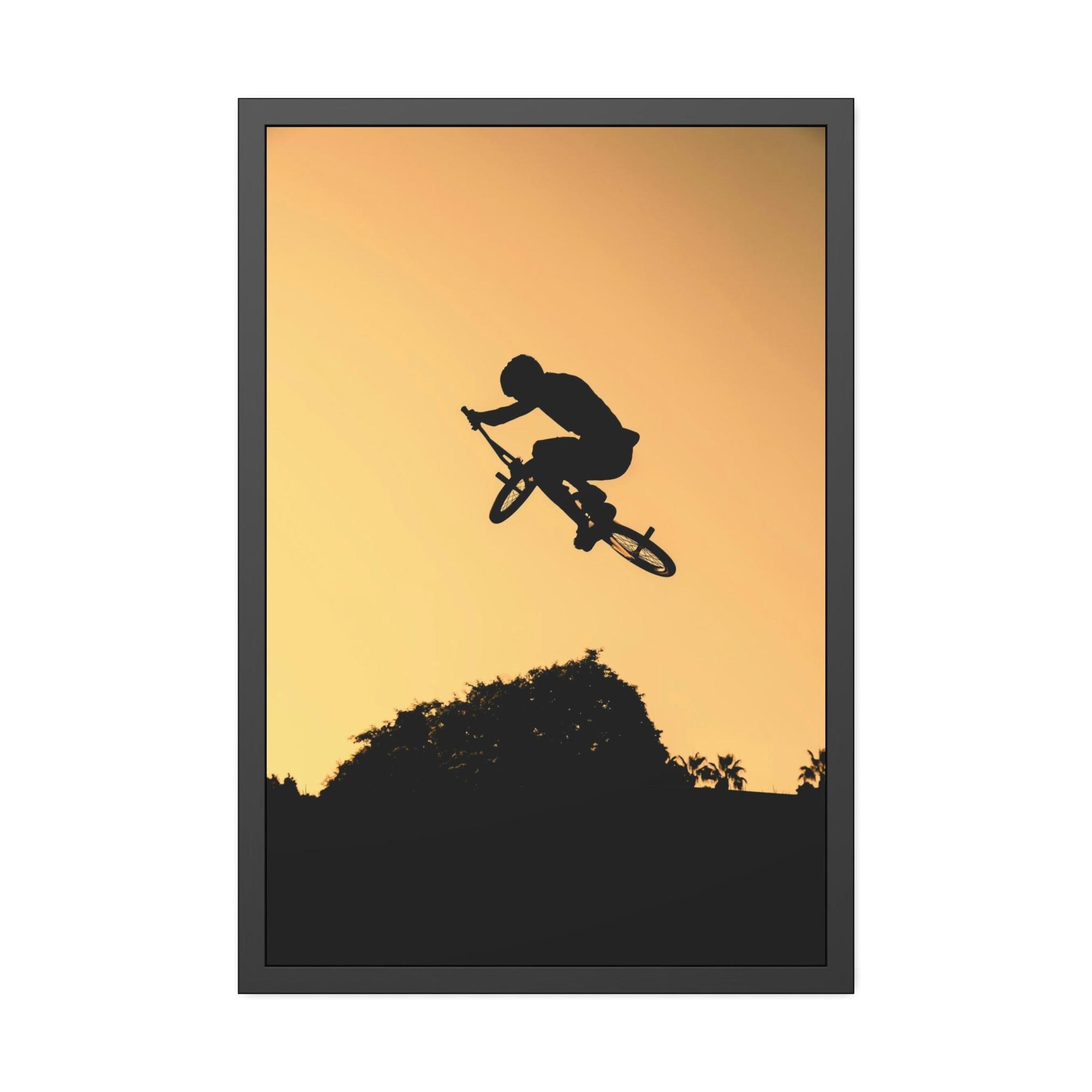 Bicycles Two-Wheeled Adventure: Colorful Bicycles on Print Canvas & Poster