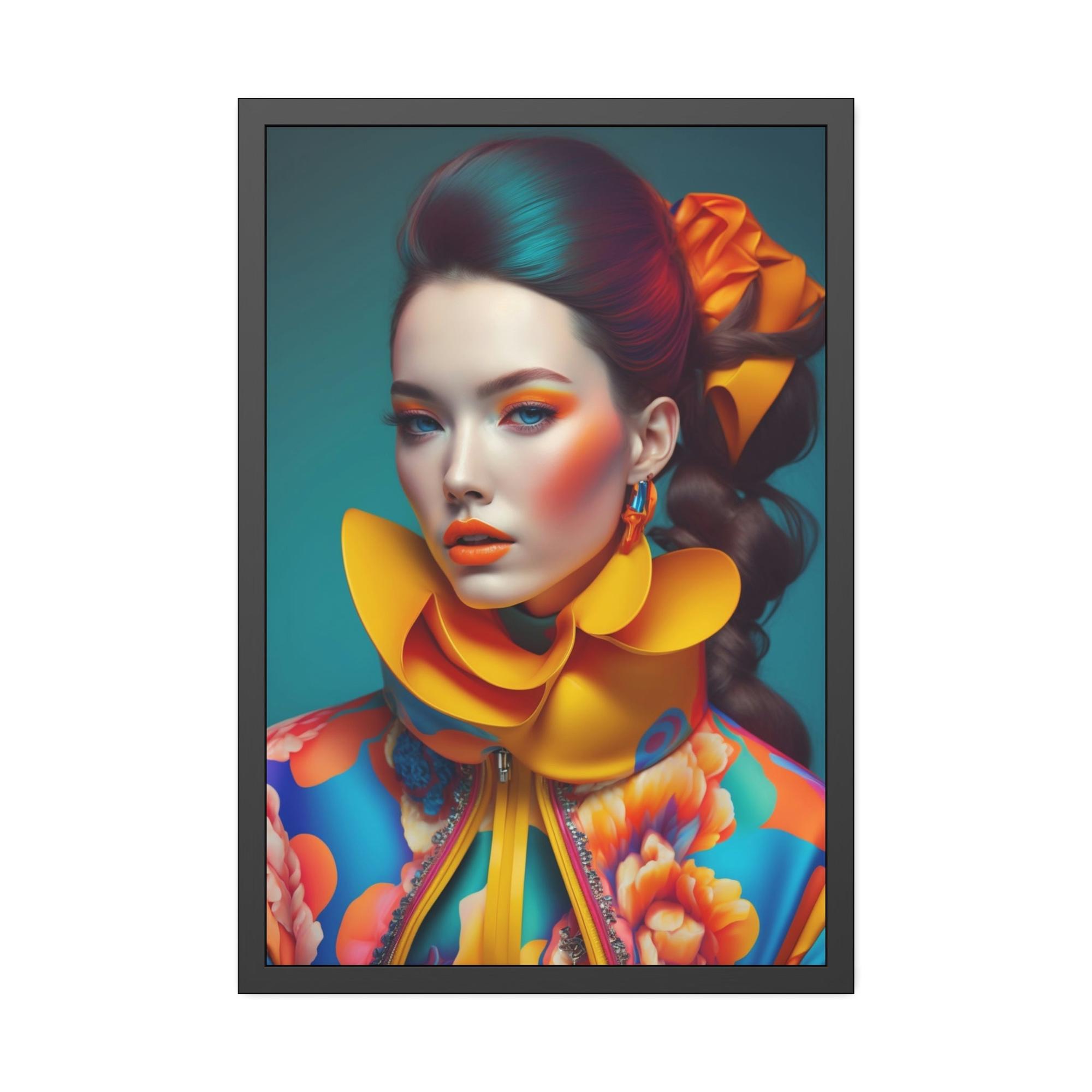 undefined Haute Couture: A Canvas Print of High Fashion and Beauty Trends