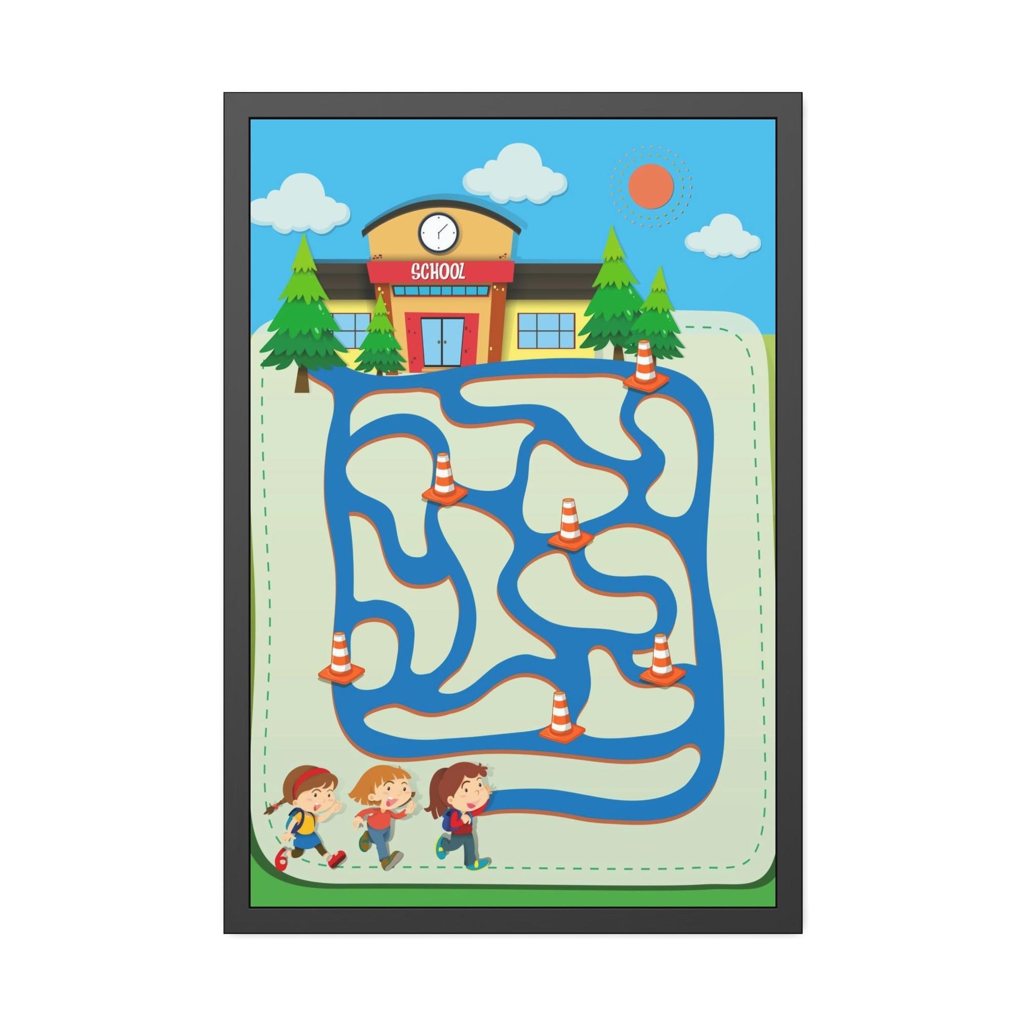 Kids Maps Inspire Their Imagination: Framed Canvas Maps for Little Explorers