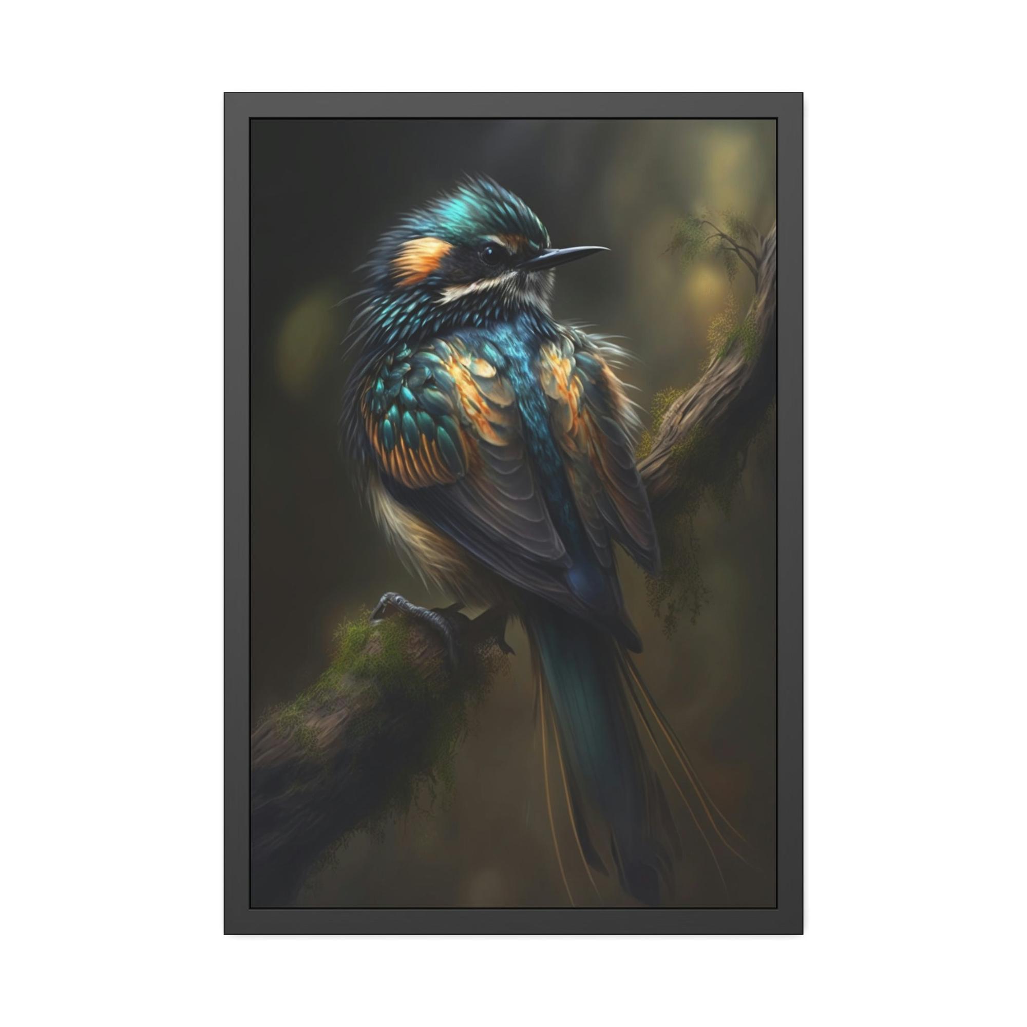 Birds The Birds' Paradise: A Natural Canvas & Poster Print of Birds in Forest