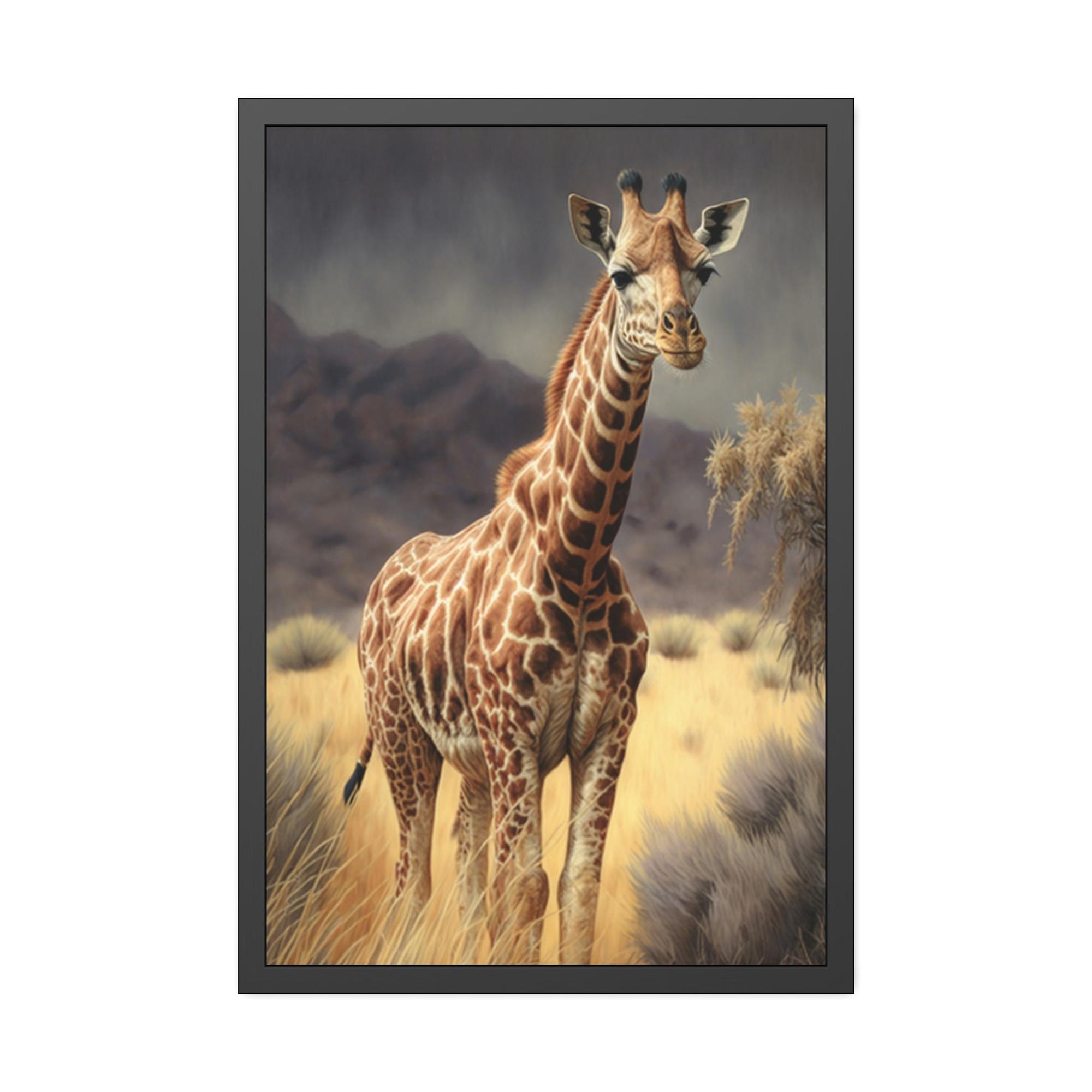 undefined The Majesty of Giraffes: Framed Canvas & Poster of Stunning Beauty