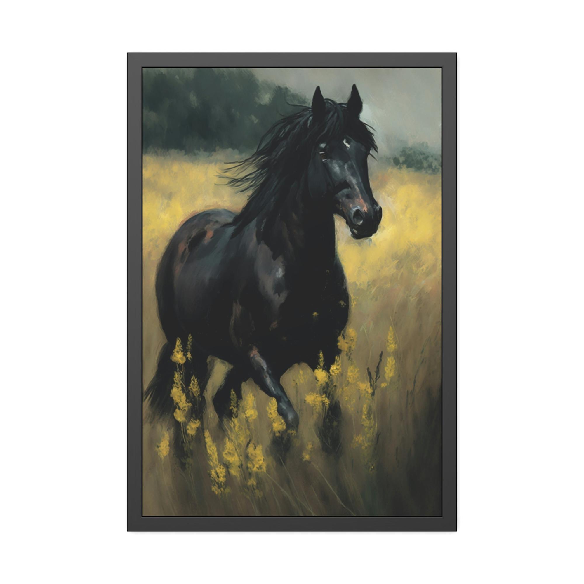 Horses Horse in Motion: A Canvas Equine Energy