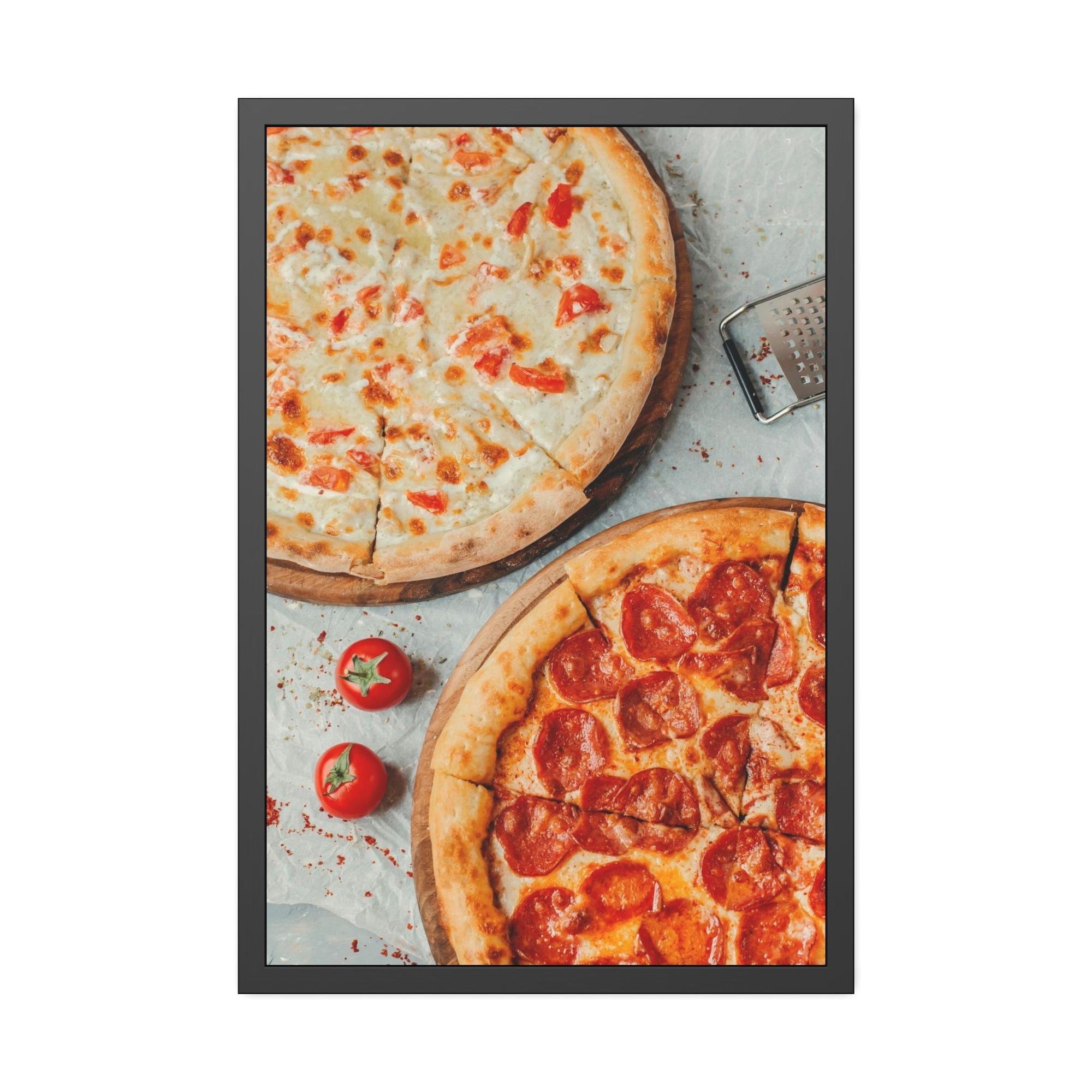 Pizza Pizza Art: Framed Posters of Pizza as a High Art Subject for Sophisticated Taste