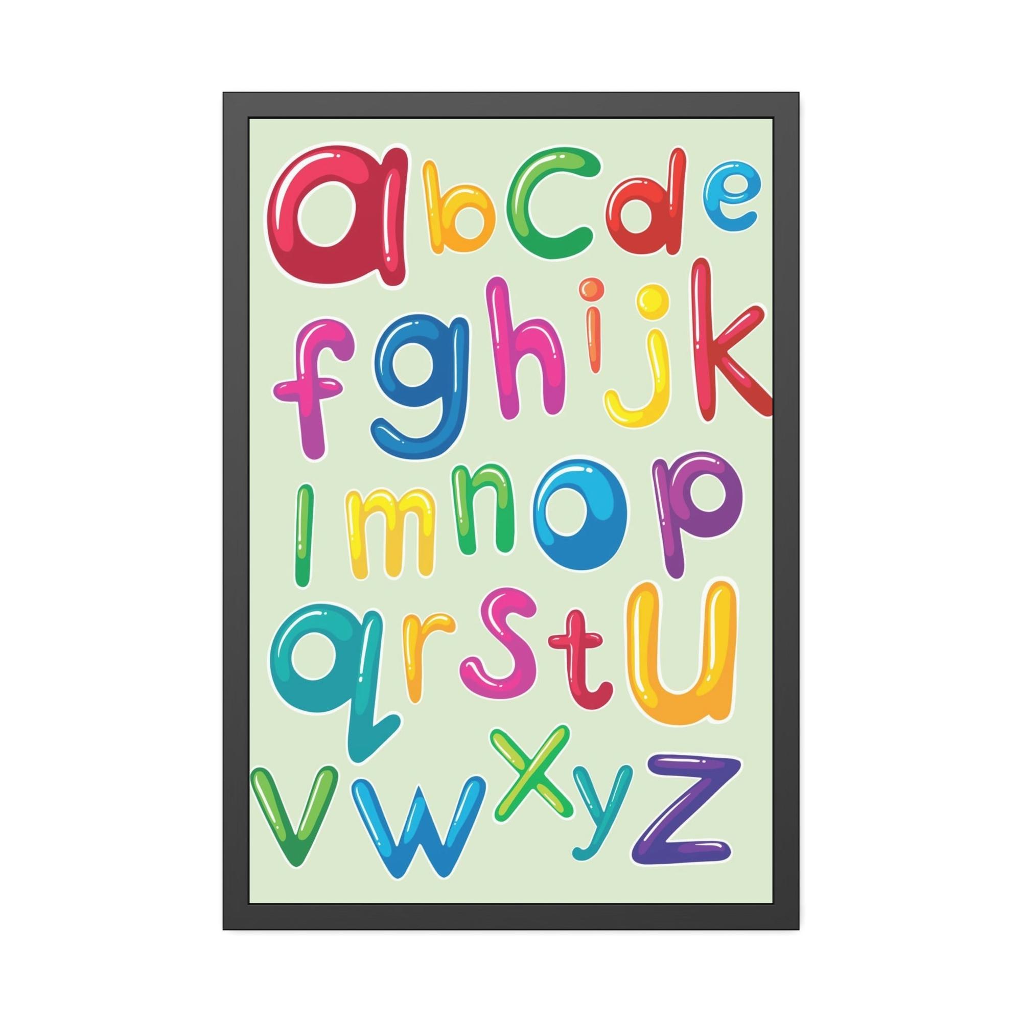 For Kids Fun and Whimsical: Colorful Framed Canvas and Posters for Kids' Rooms
