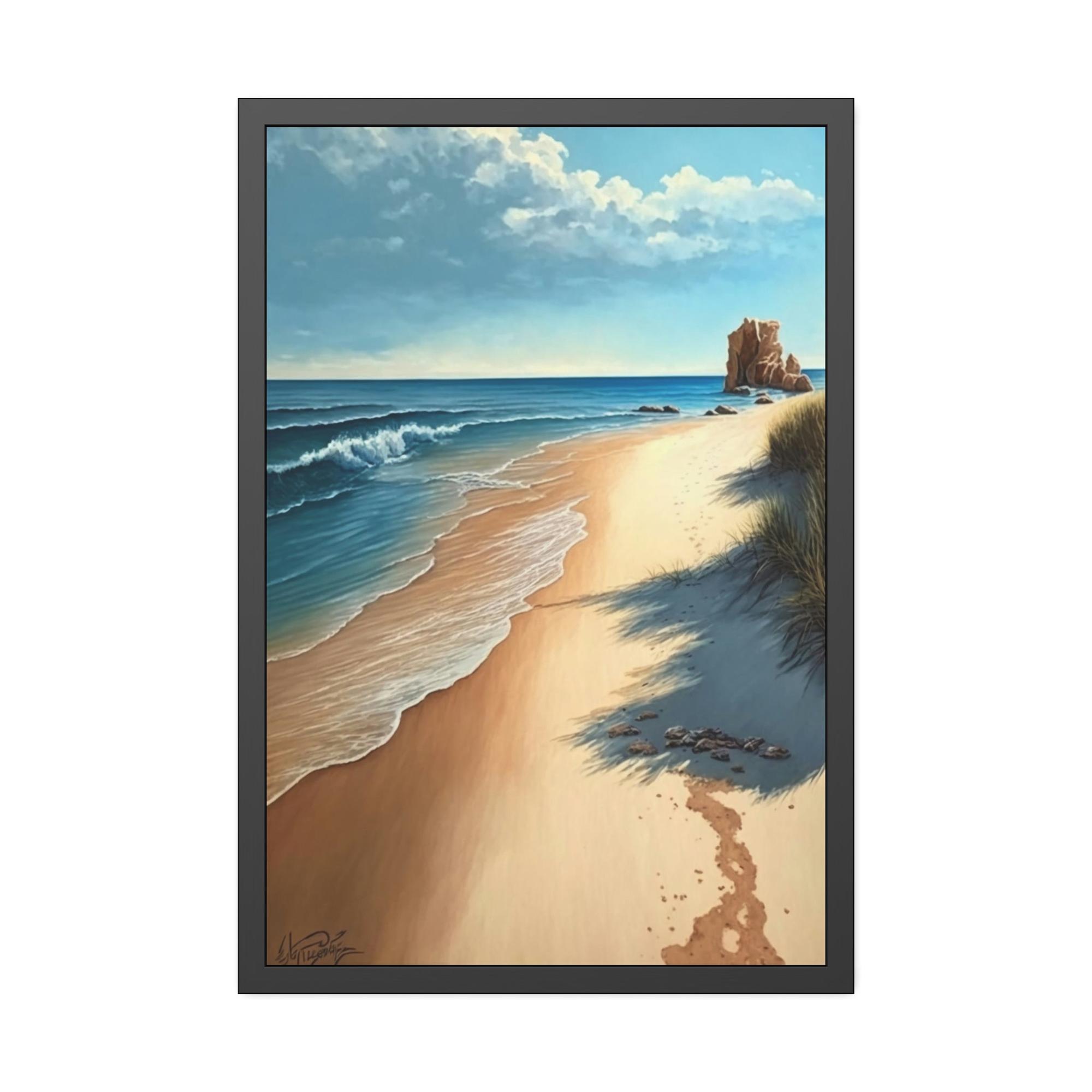 undefined Beach Bliss: Wall Art of an Island Beach on Canvas & Poster