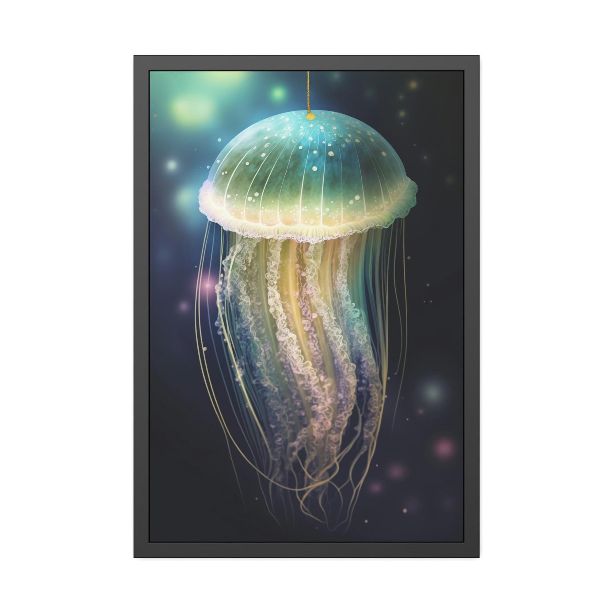 Jellyfishs Jellyfish Dreams: Natural Canvas & Poster Masterpiece of Underwater Life