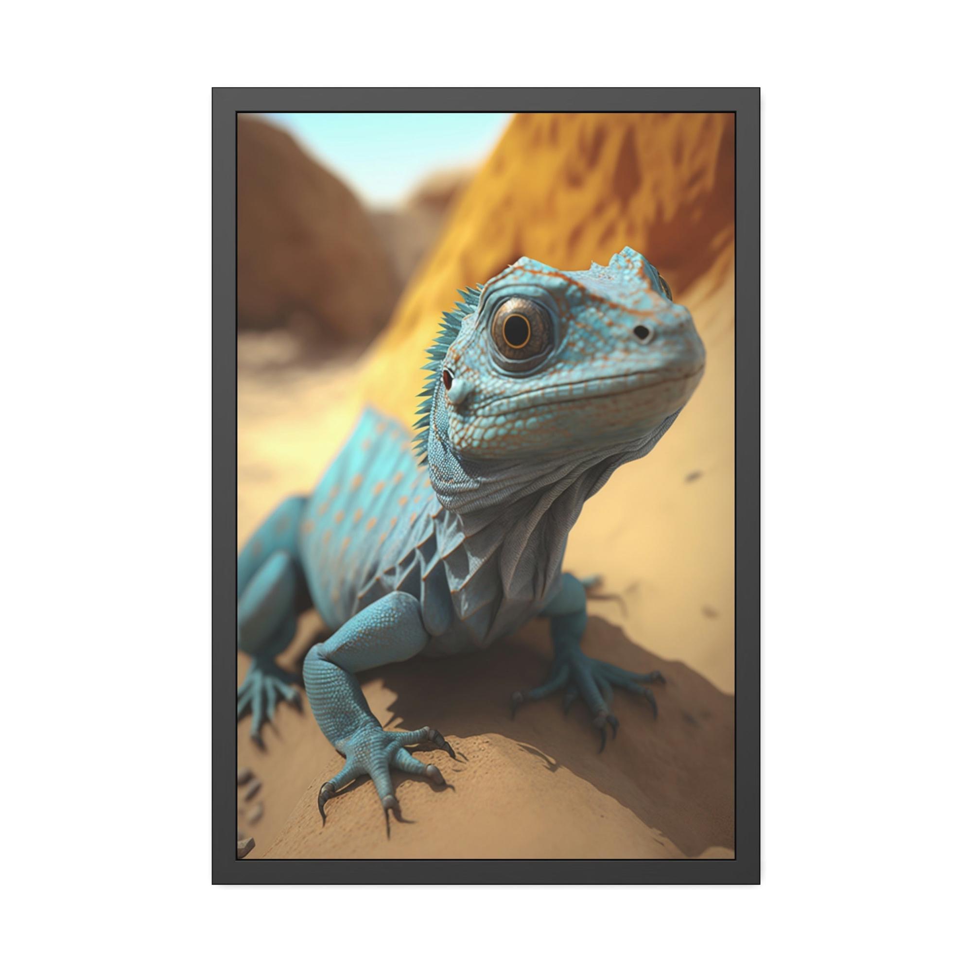 Lizards Lizard in the Wild: Vibrant Canvas and Poster of a Majestic Reptile