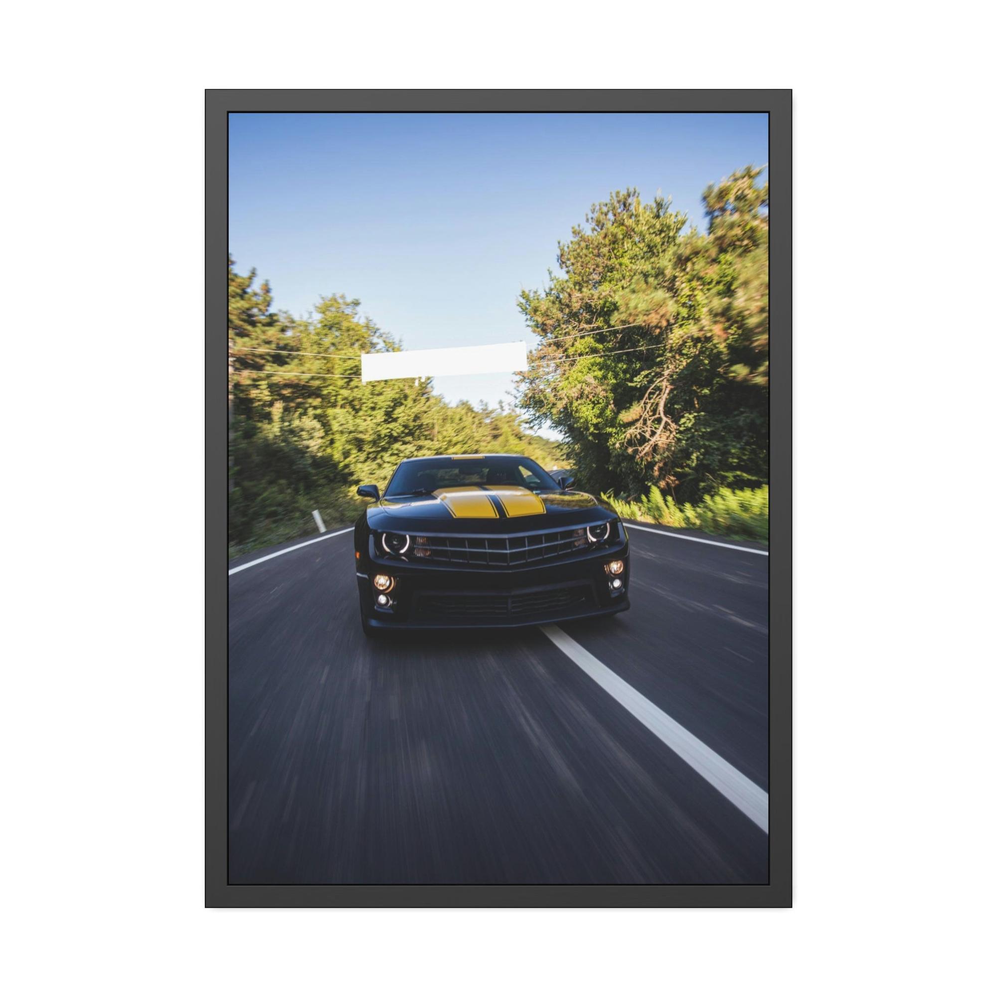 undefined Rev Up Your Walls: Camaro Art on Framed Canvas and Posters