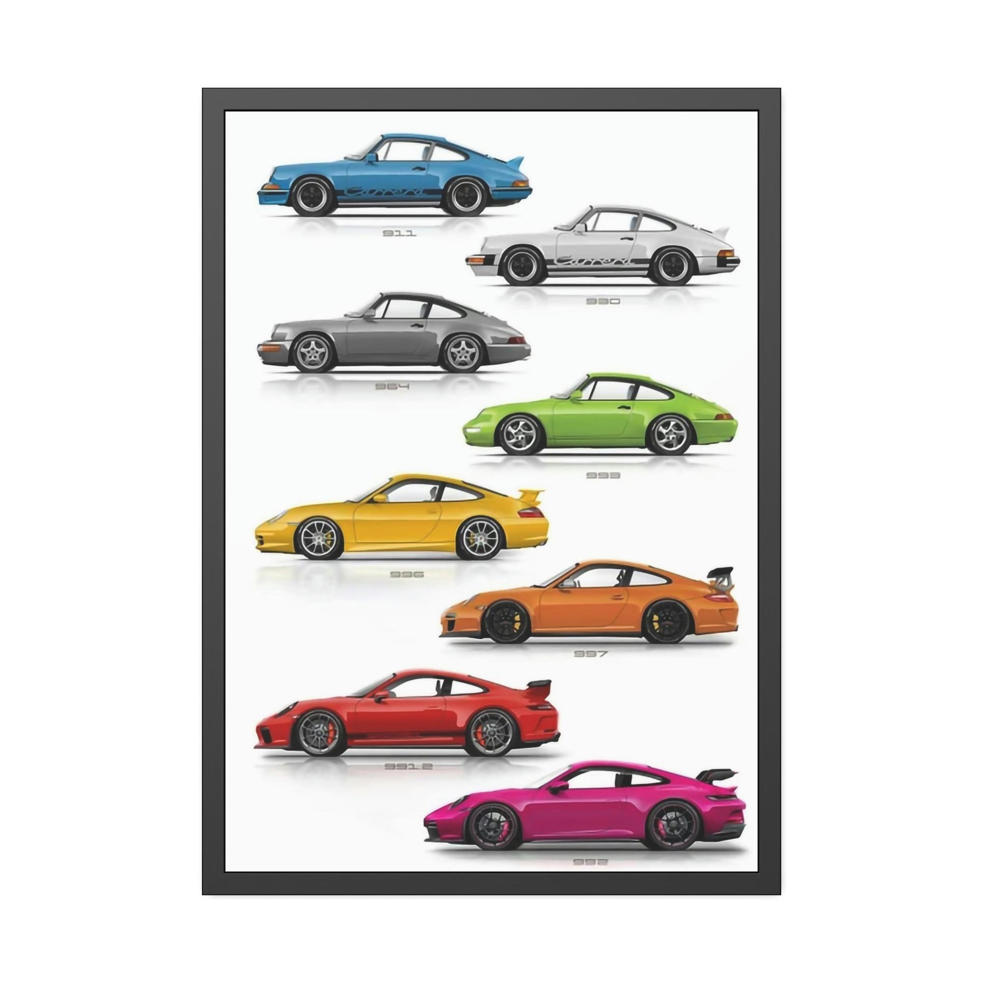 undefined The Porsche Lifestyle: Wall Art on Natural Canvas for Luxury Living Spaces