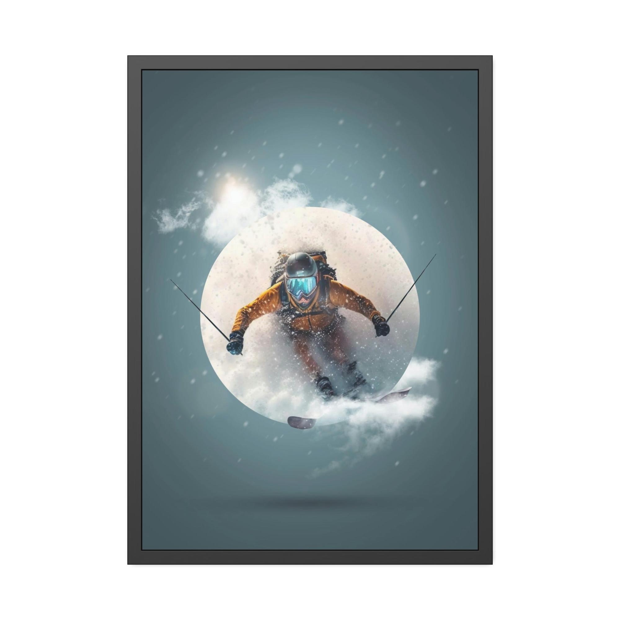 undefined Powder Paradise: An Energetic Skiing Composition