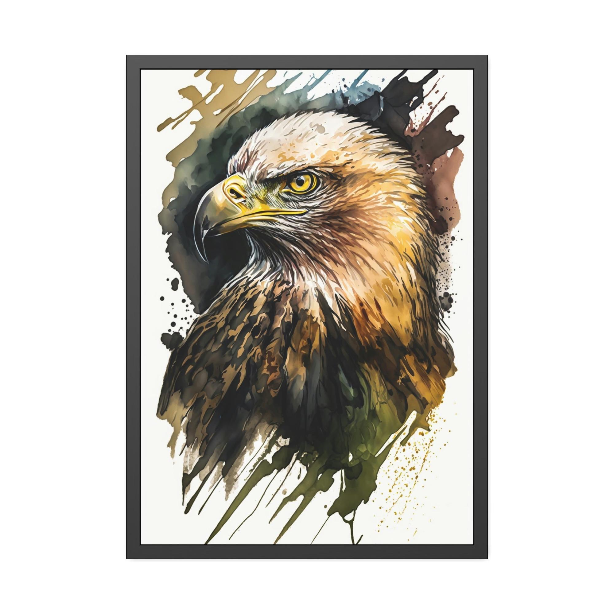 Eagles Eagle's Gaze: Poster & Canvas Capturing the Intensity of these Regal Birds