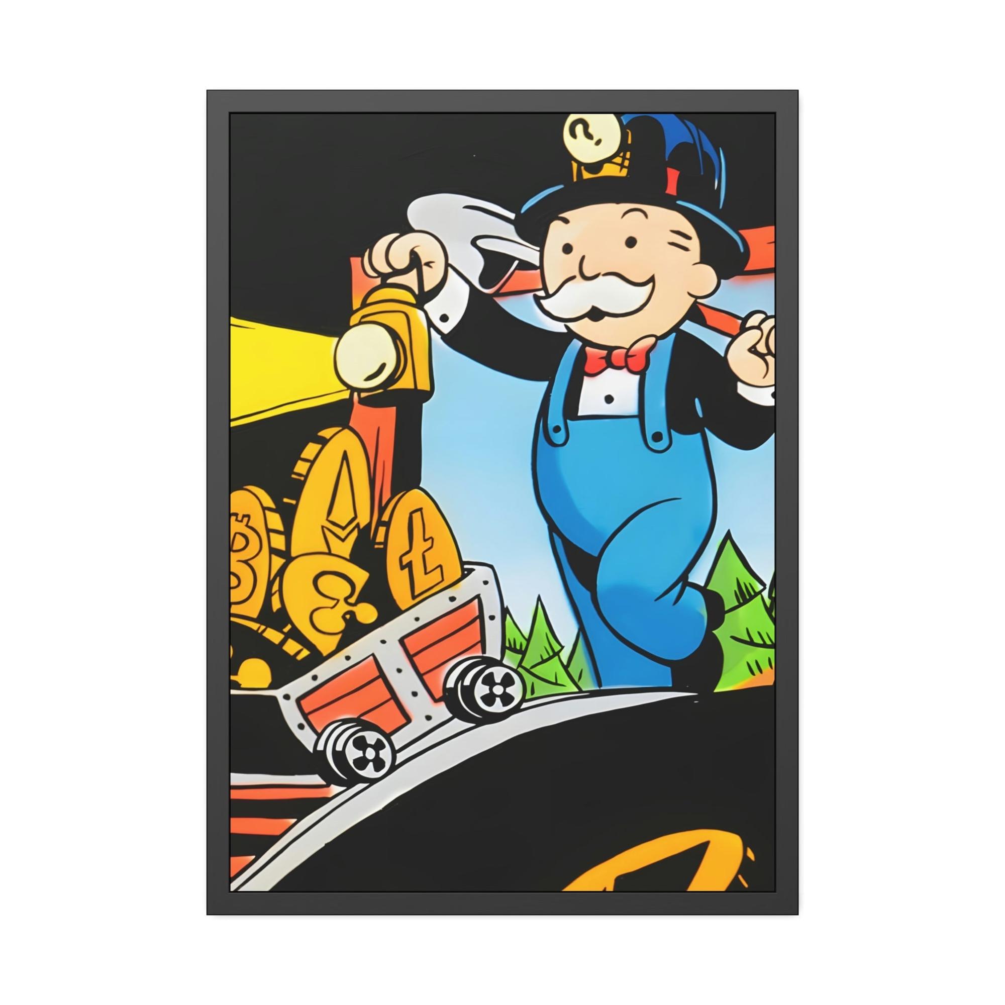 Monopoly & Motivation Making Money Moves: Alec Monopoly's Money-Themed Art in Poster and Canvas