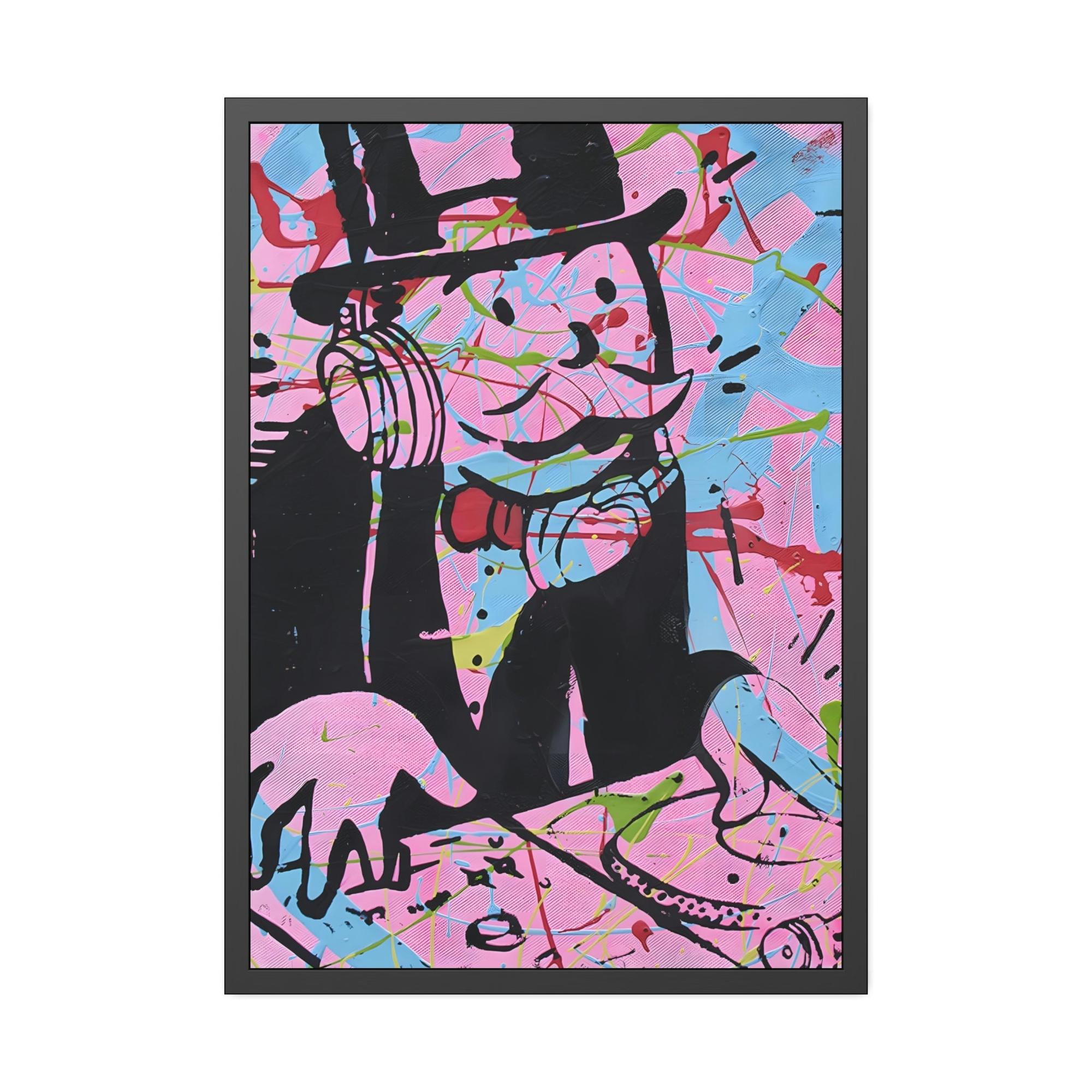 Monopoly & Motivation Pop Art Icon: Eye-Catching Wall Art Prints of Alec Monopoly's Iconic Graffiti Style on Natural Canva