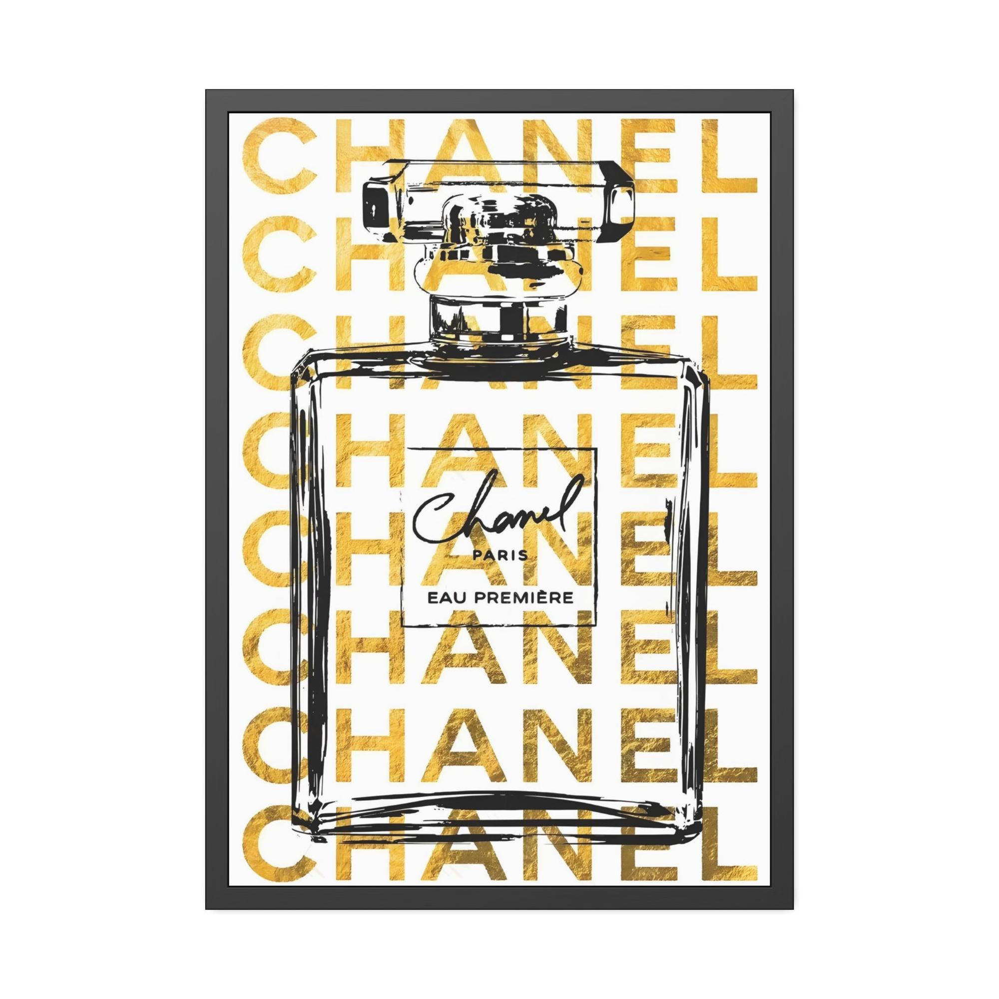 undefined Chanel's Timeless Legacy: Artistic Wall Art on Natural Canvas