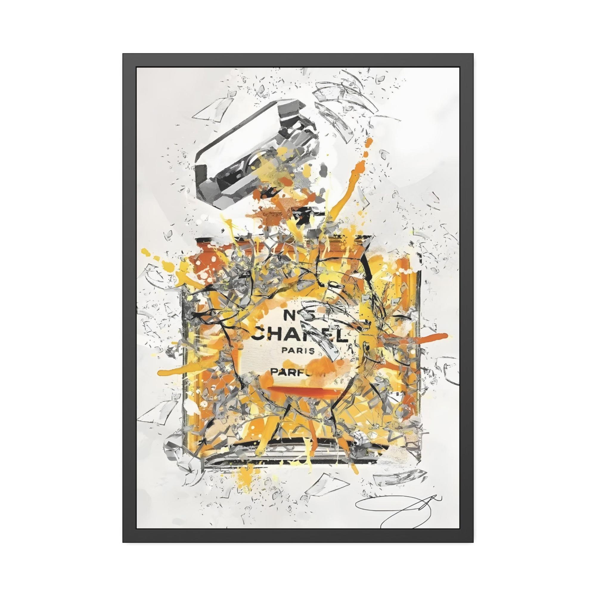 Chanel Chic Affair: Framed Canvas Wall Art with Chanel Inspiration