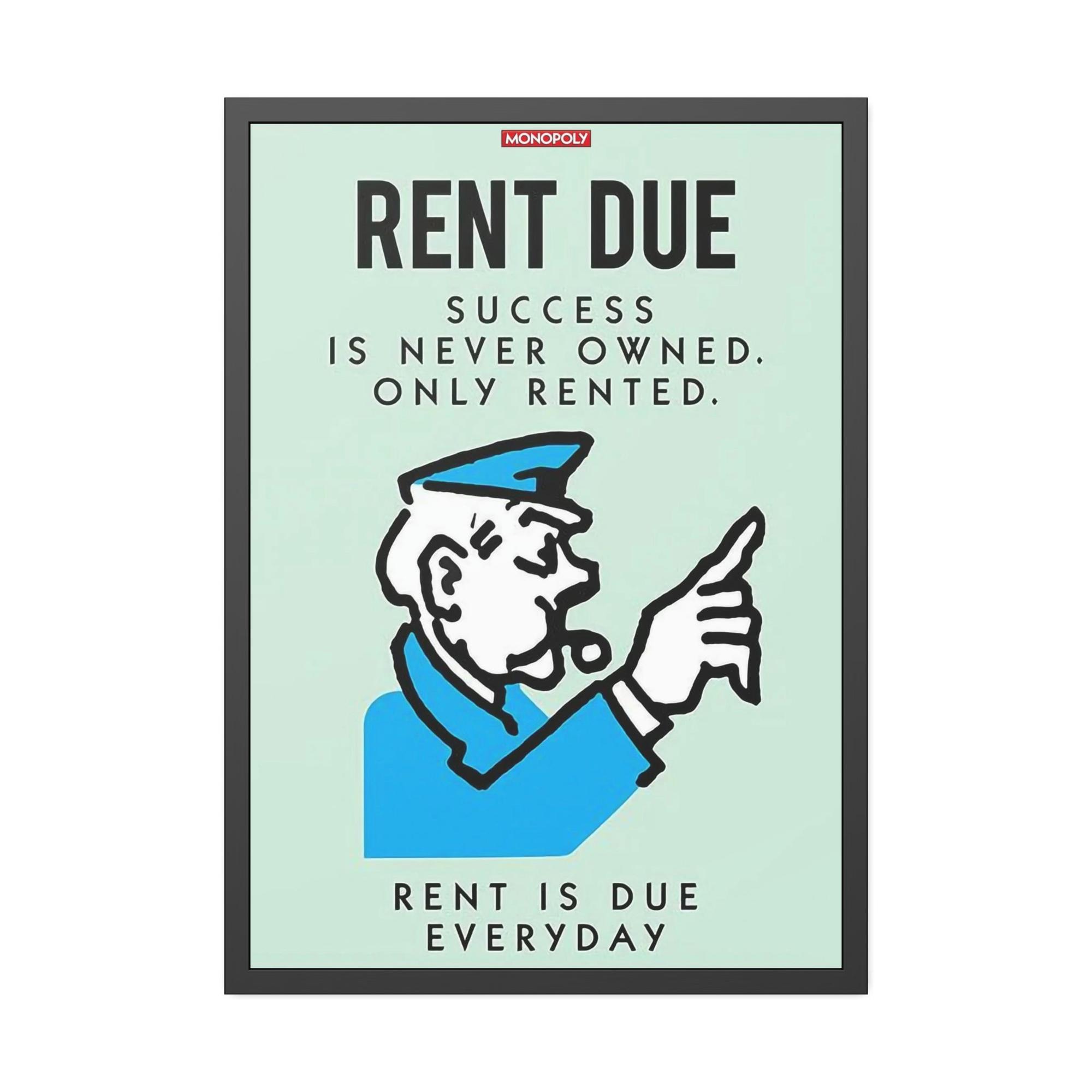 Monopoly & Motivation Money Meets Inspiration: Alec Monopoly's Quote Art on High-Quality Canvas