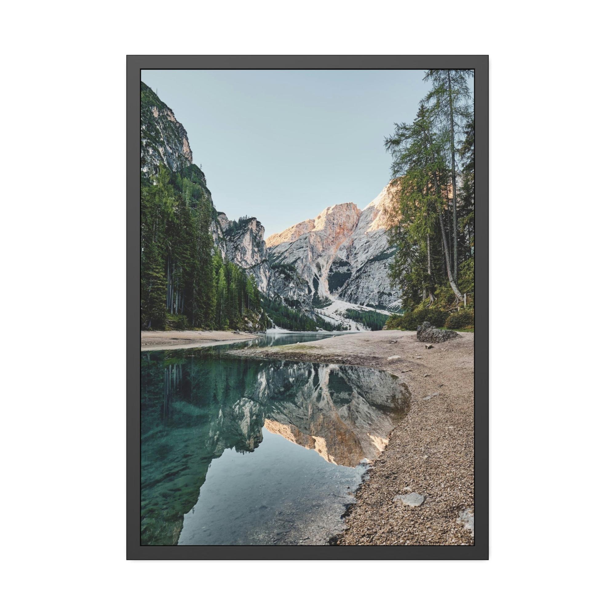 undefined Blissful Waterways: Artful Canvas and Poster Print of Lakes and Rivers