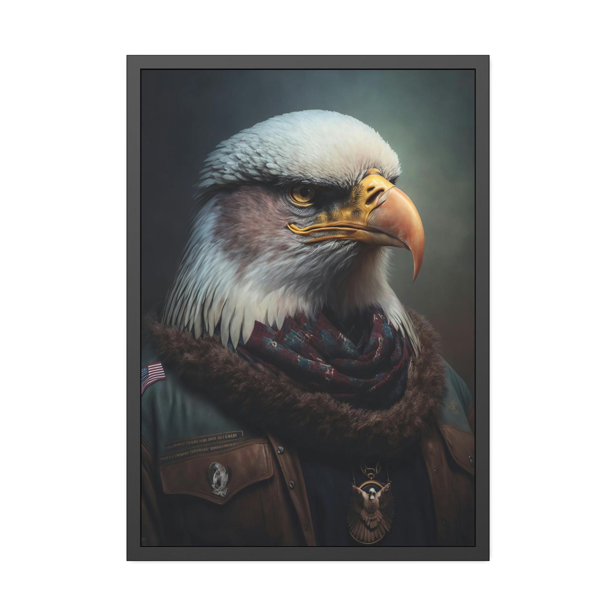 Eagles Ruler of the Skies: Framed Poster & Canvas Depicting the Regal Presence of Eagles