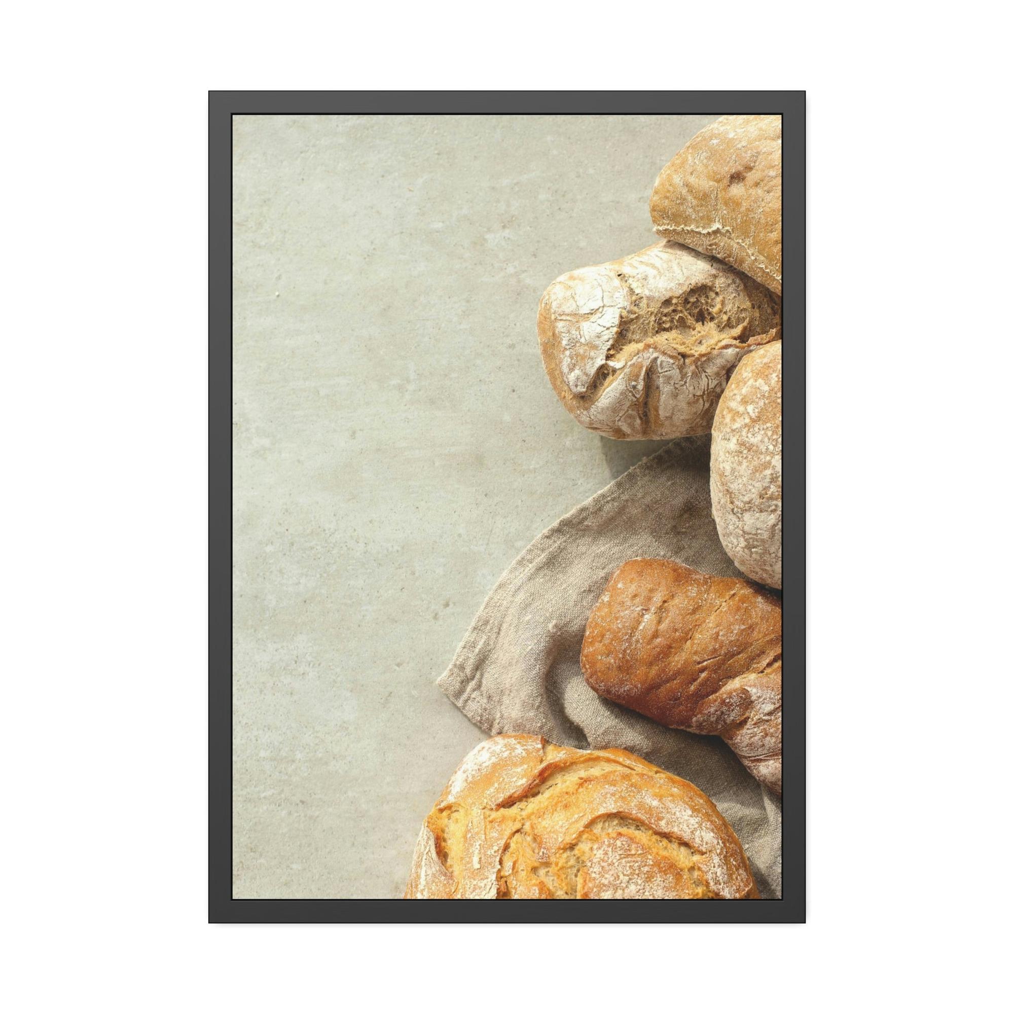 Bread Bread Aroma Delight: Poster and Print on Canvas with Rich Bakery Scene