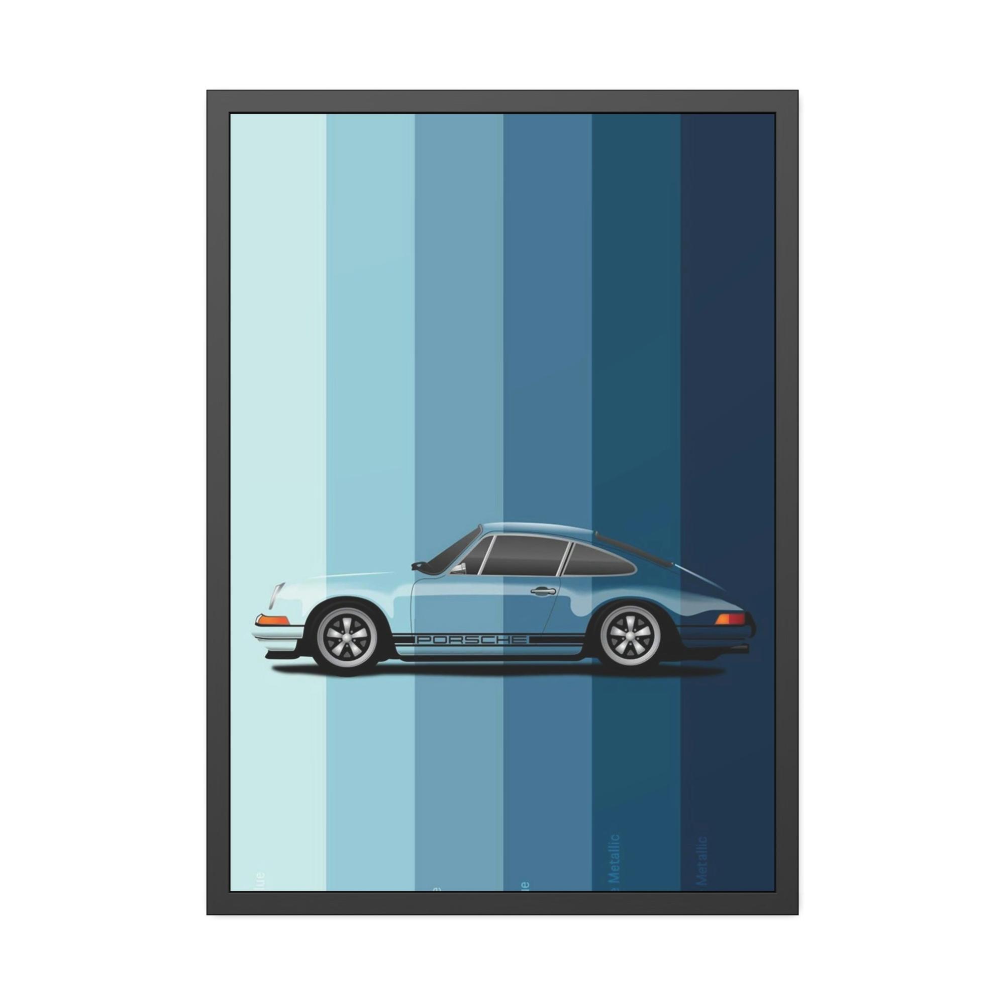 Porsche Porsche Evolution: Timeless Wall Decor on a Framed Canvas & Poster