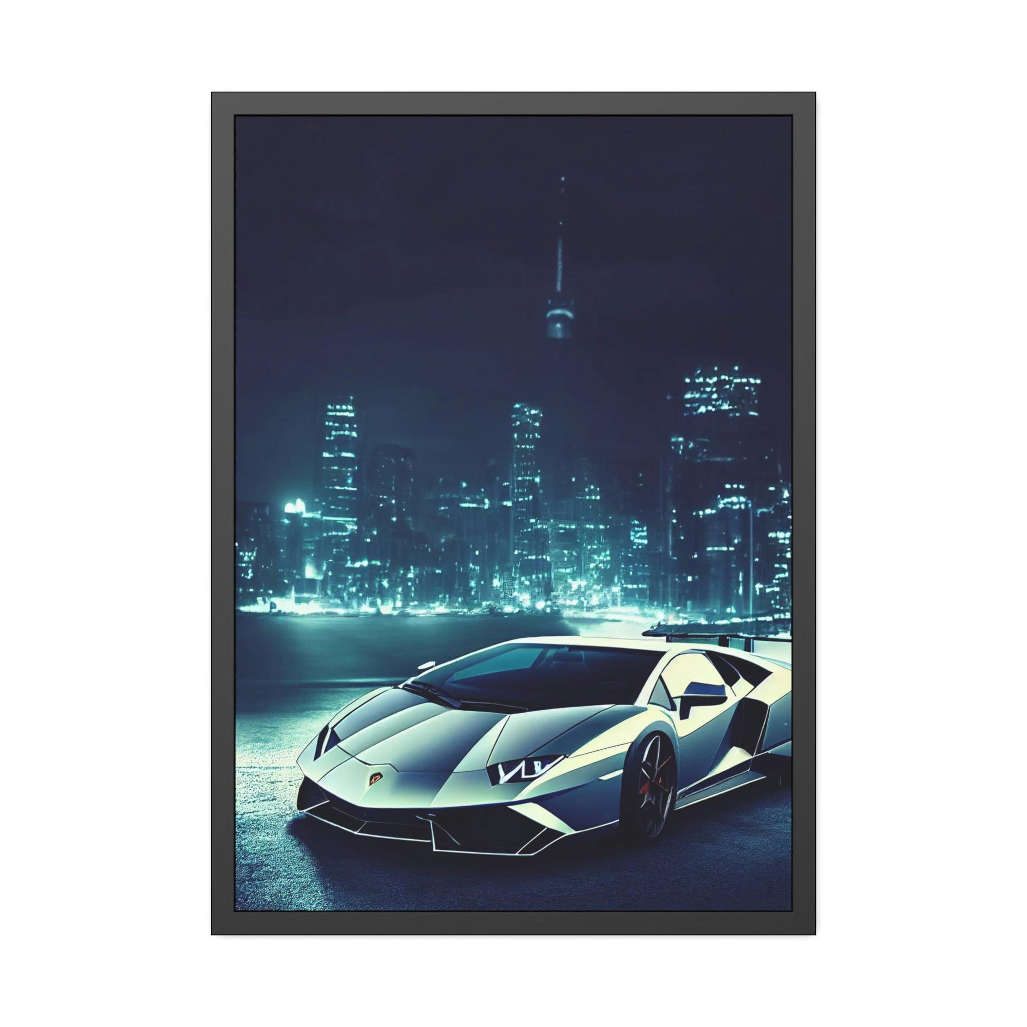 Lamborghini Speed and Style: Lamborghini Wall Art on Natural Canvas & Poster