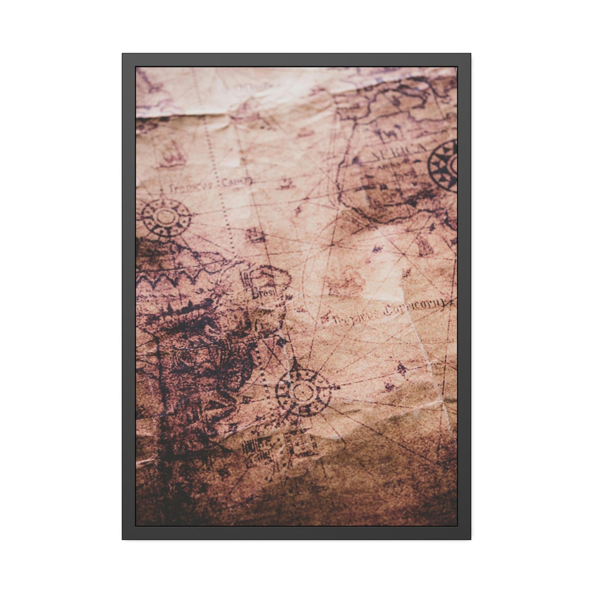 Vintage Maps Historical Hues: A Painting of Vintage Maps as a Palette of Time
