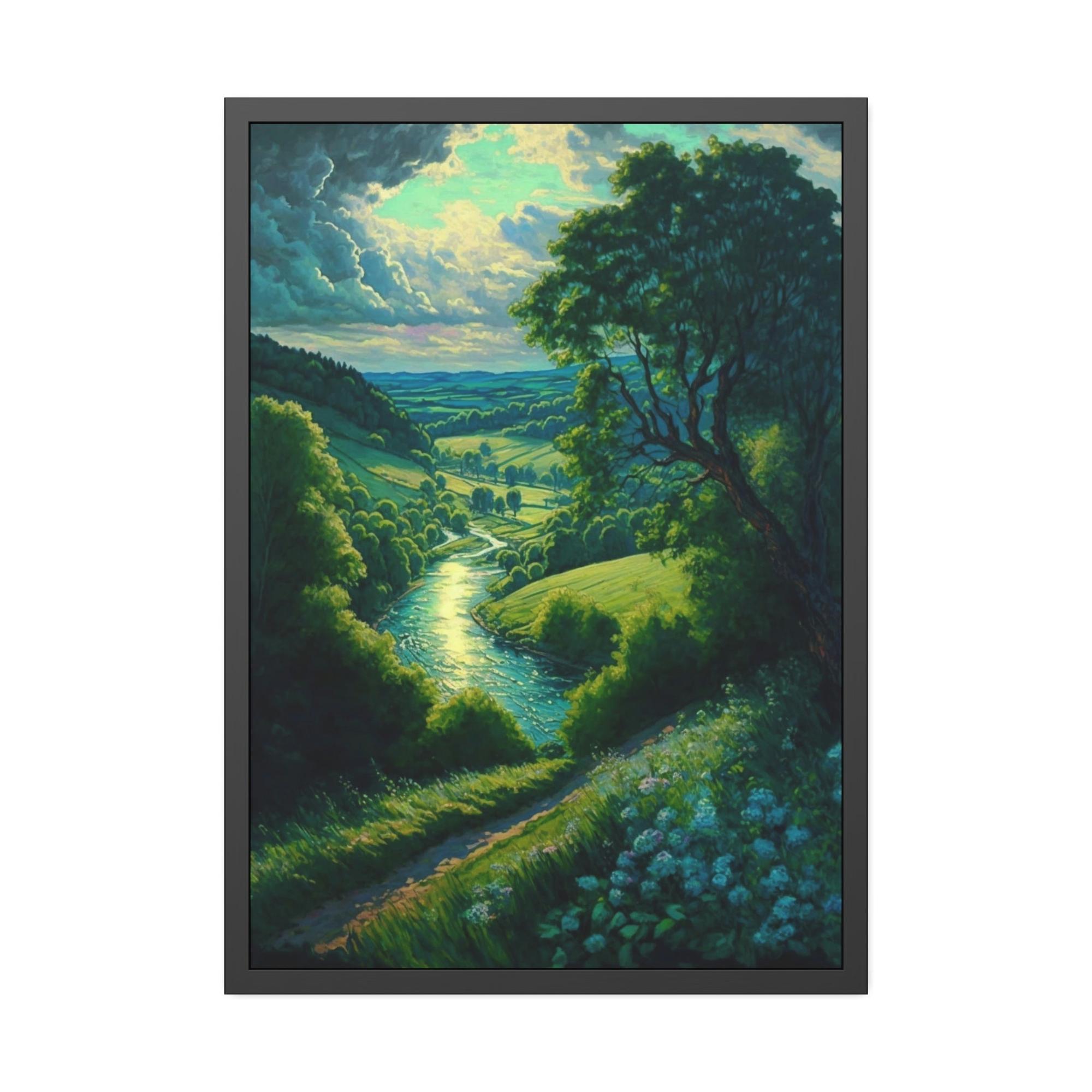 Lakes And Rivers Tranquil Waterscapes: Lakes and Rivers on Canvas and Framed Poster Art