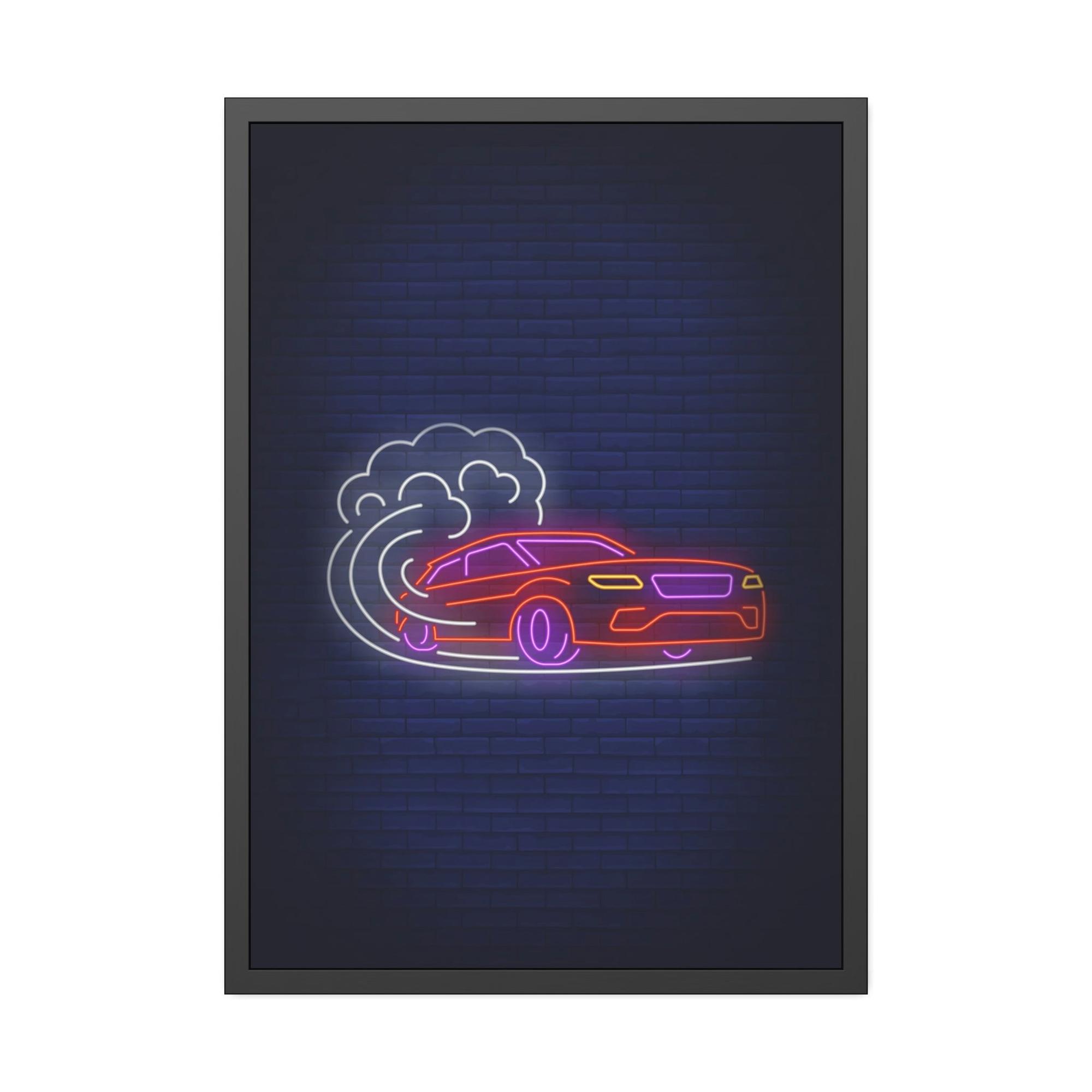 Neon Enchanted by Neon Nights: Premium Canvas Prints for Exquisite Wall Decor
