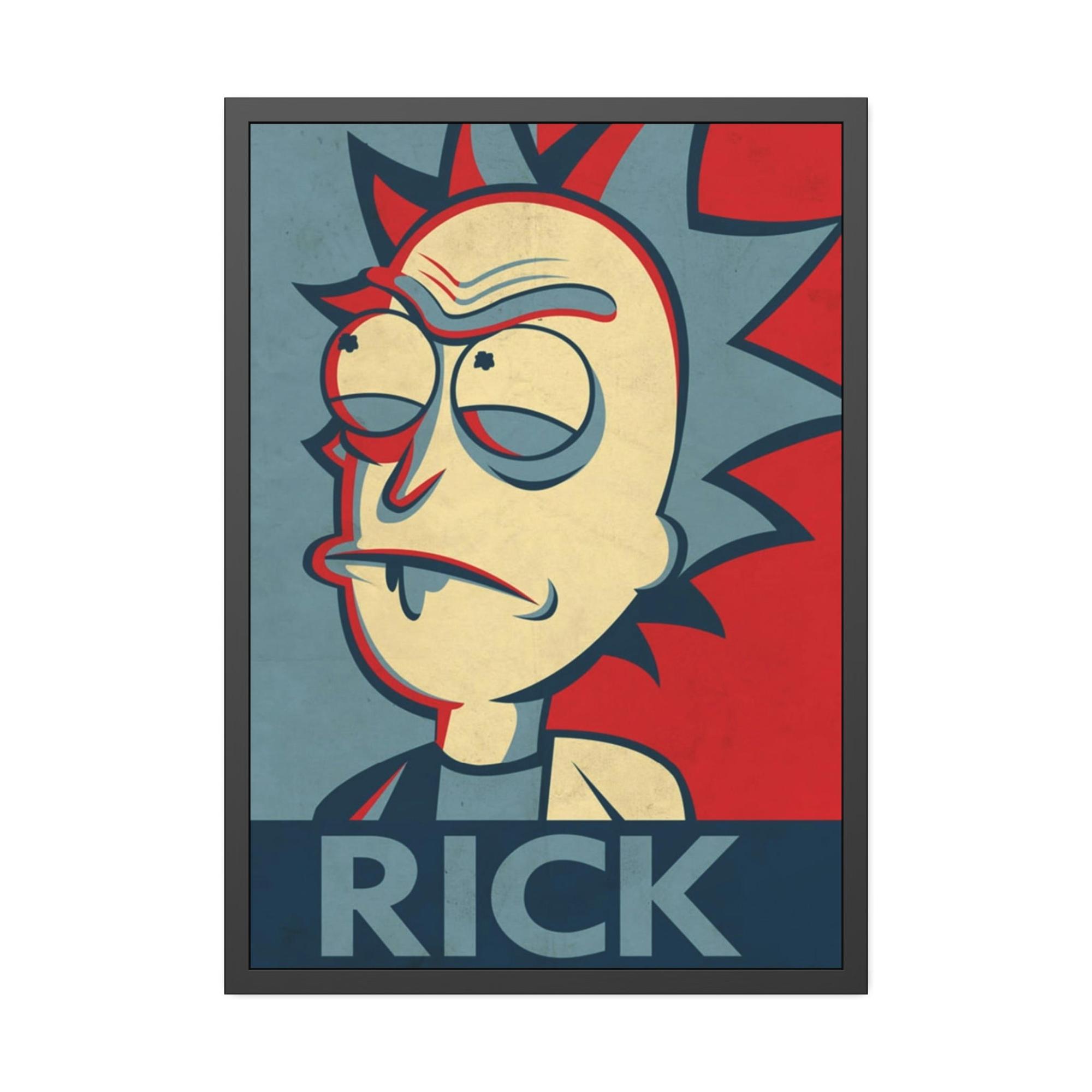 Rick And Morty Art Unpredictable Genius: Rick and Morty Art Print on Canvas for Admirers of the Enigmatic Character