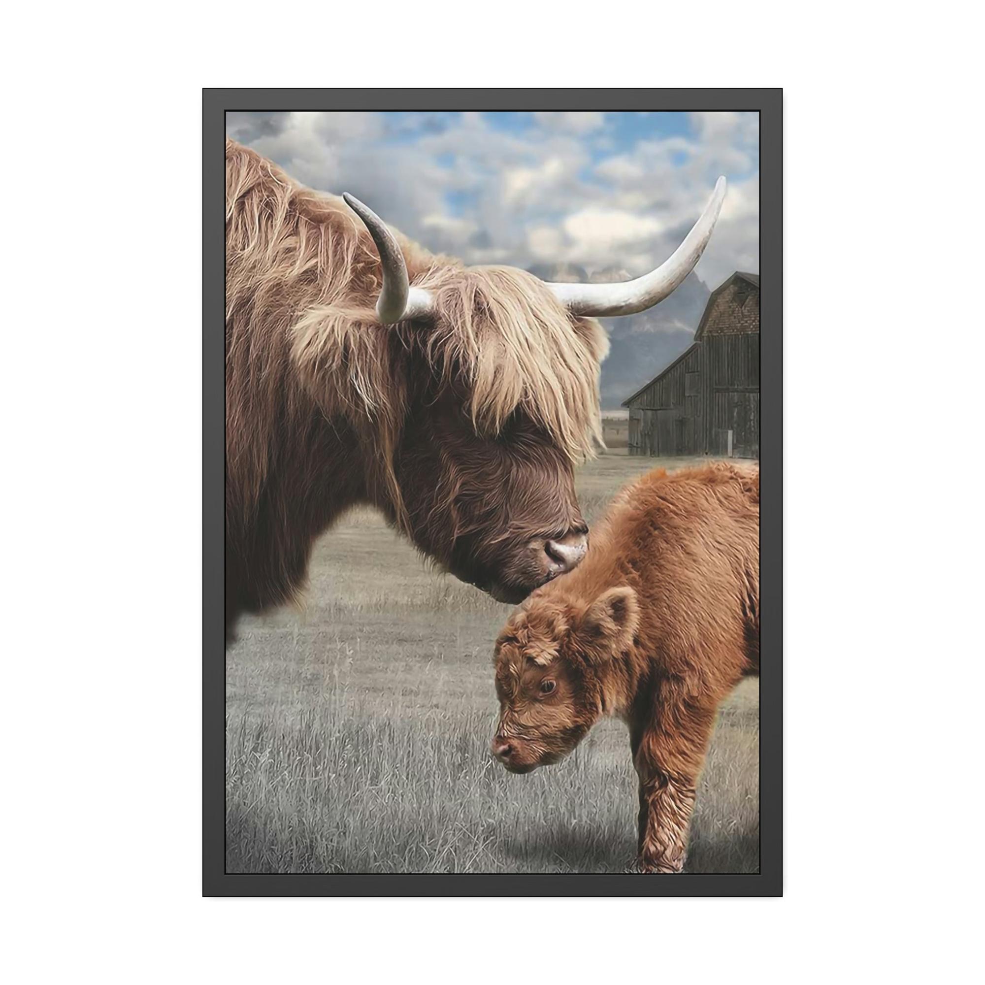 Highland Cow Highland Cow | Shaggy Cows Art — Pixoram